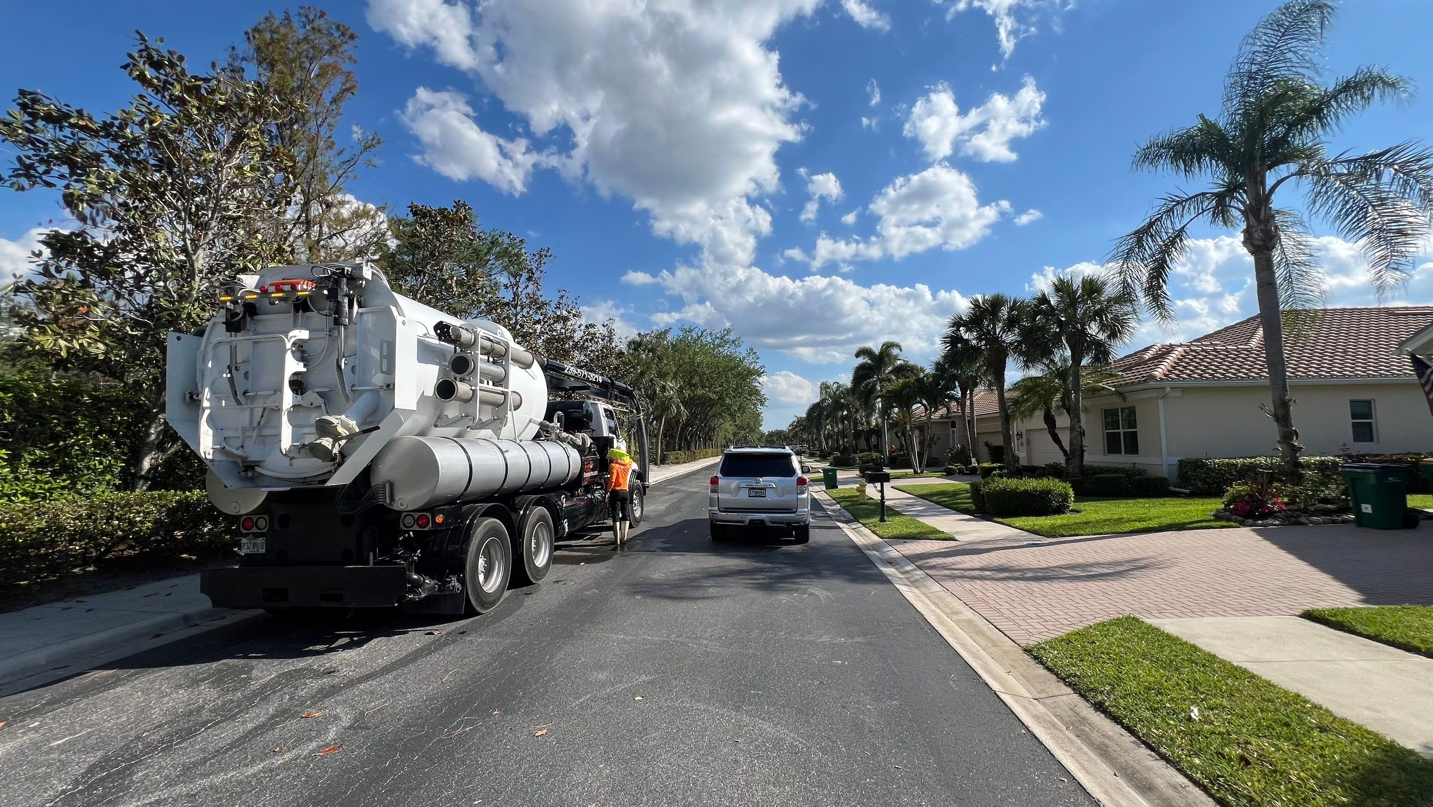 Cleaning Debris Filled Catch Basins by APS Power & Water