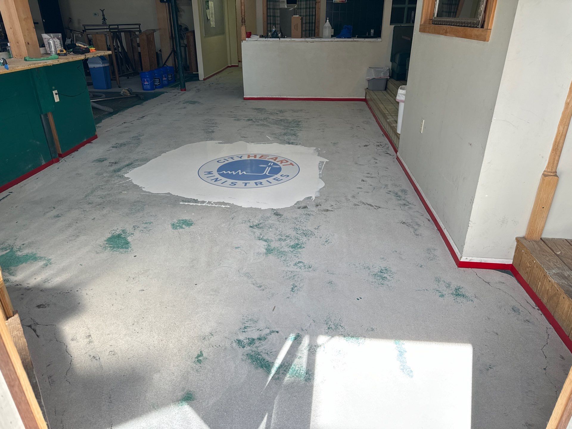 Exterior color change and Epoxy floor. by Gordon Painting