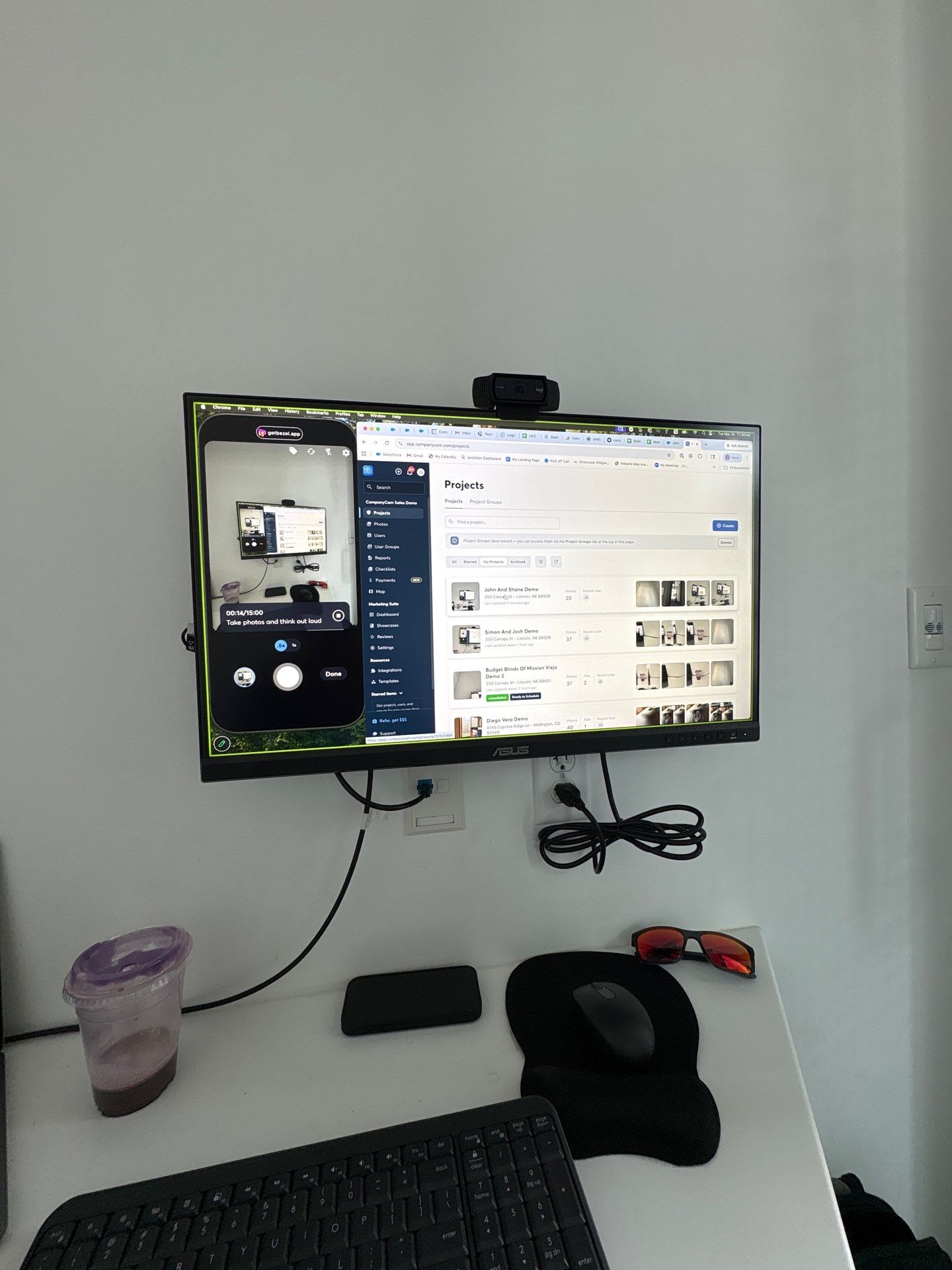 Office Setup and Glass Door Installation in Lincoln by CompanyCam Sales Demo