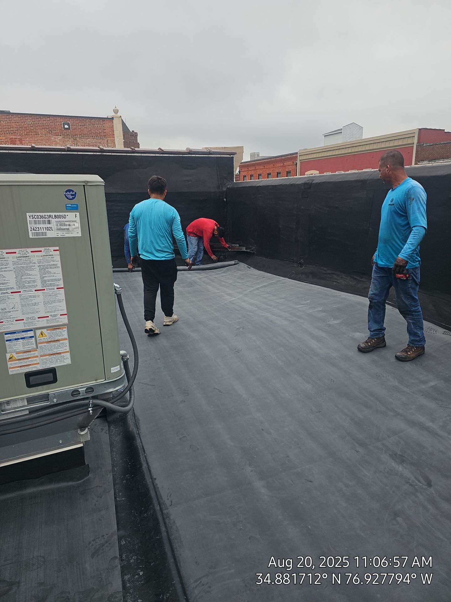 Project in Kinston by Roofing Solutions