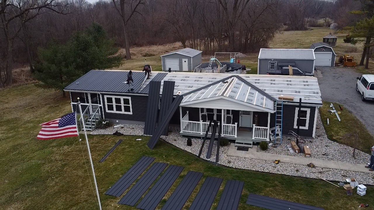 Exposed Fastener Metal Roof Replacement – Columbia City, Indiana by 4Ever Metal Roofing