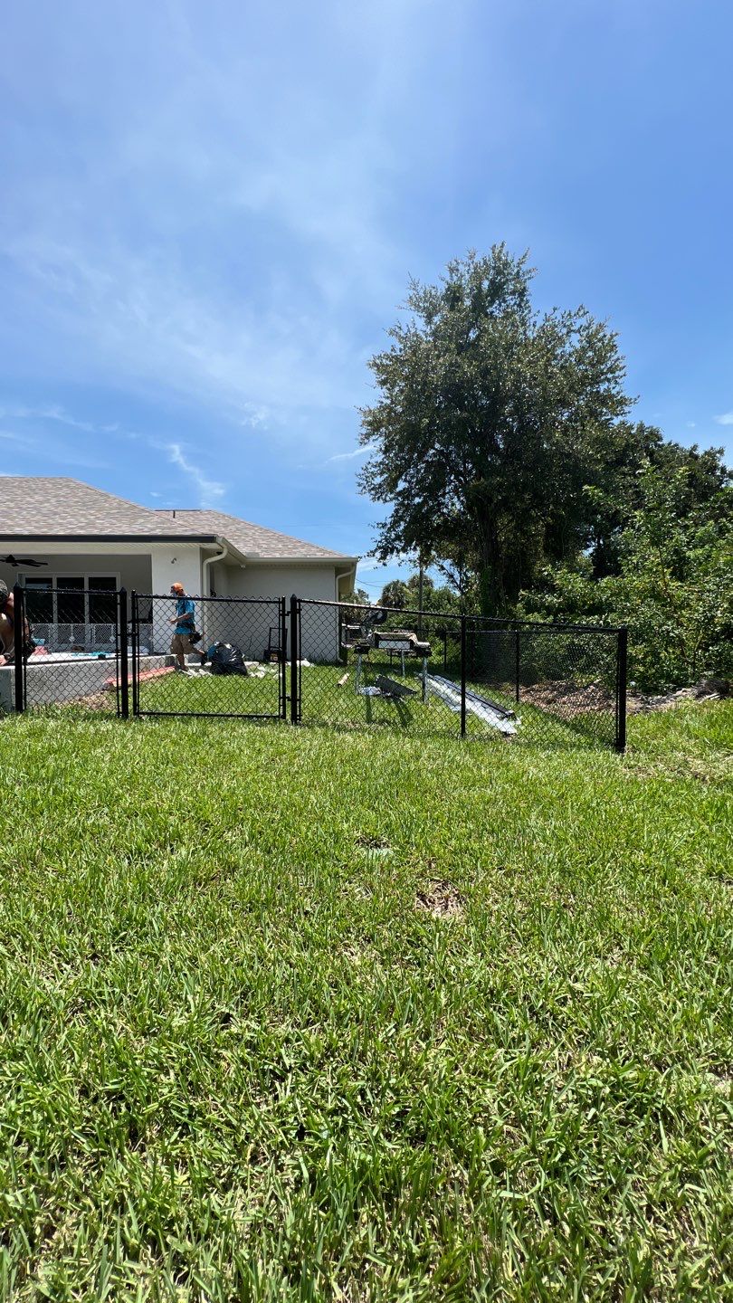 Englewood, FL 4ft. Tall Black Chain-link Fence by Asap fence and gates, LLC