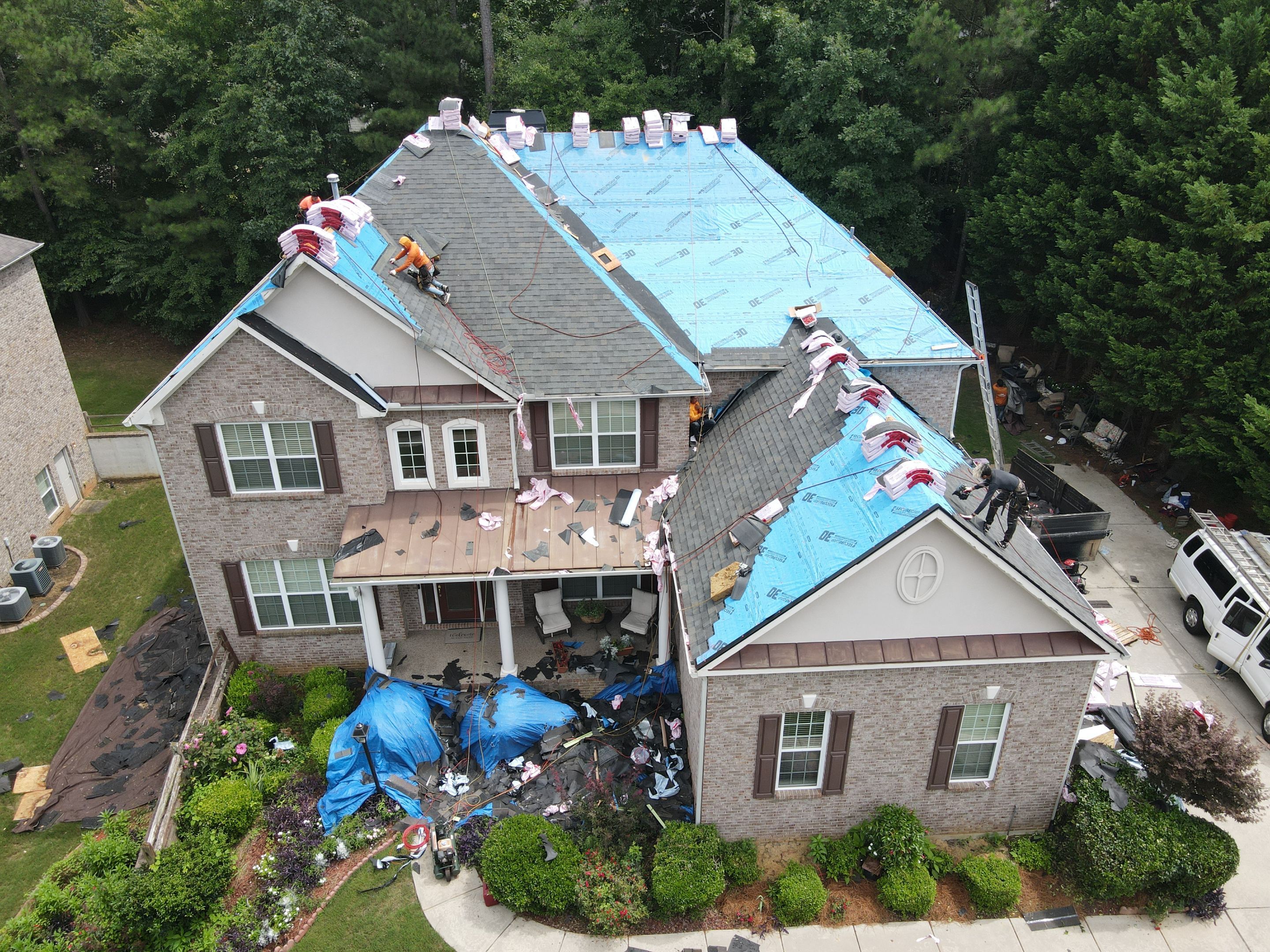 Residential Roofing Installation using Owens Corning by Inspector Roofing and Restoration