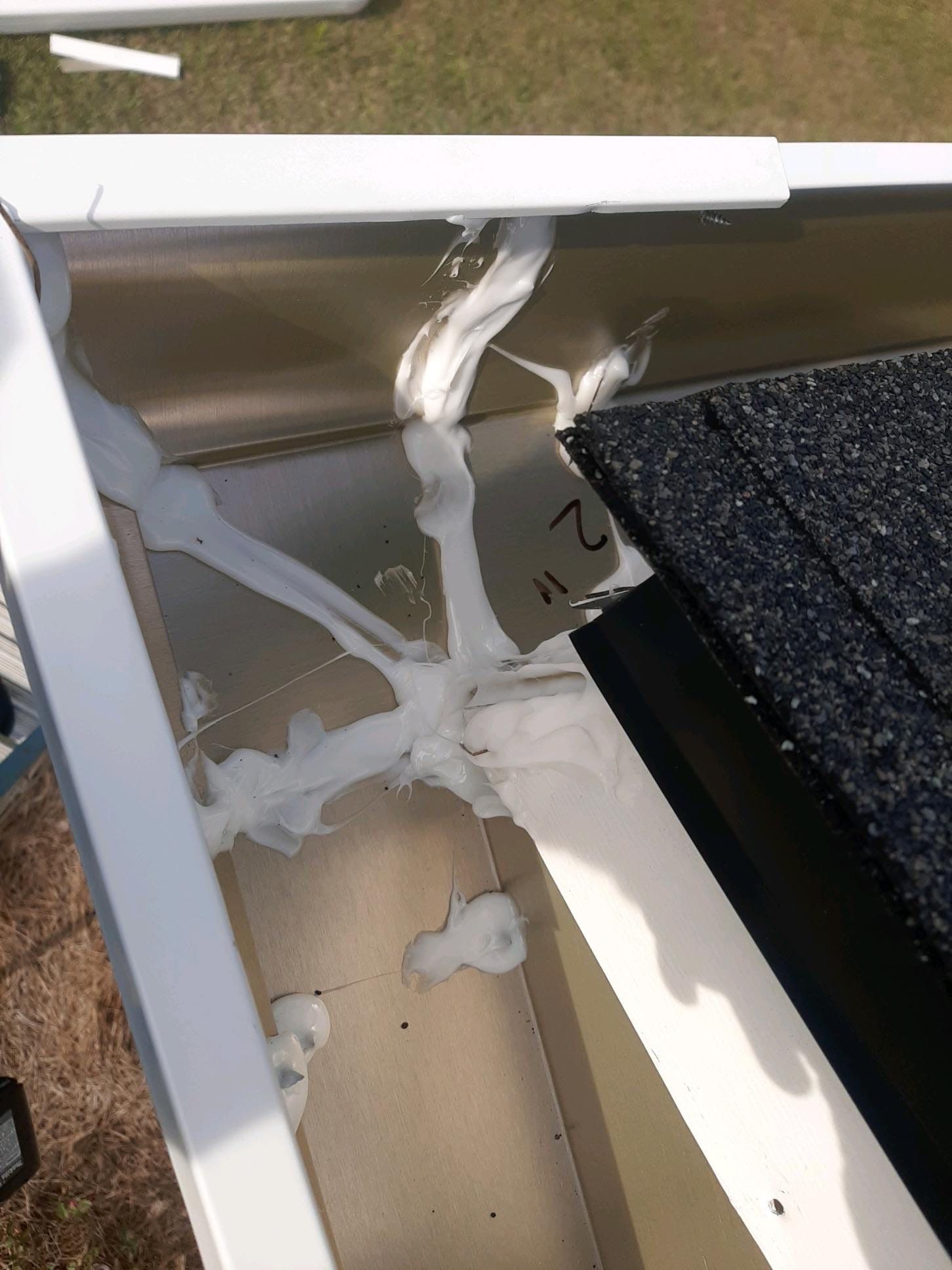 Seamless Gutter Installation Using White K-Style Gutters by Gutter Professors