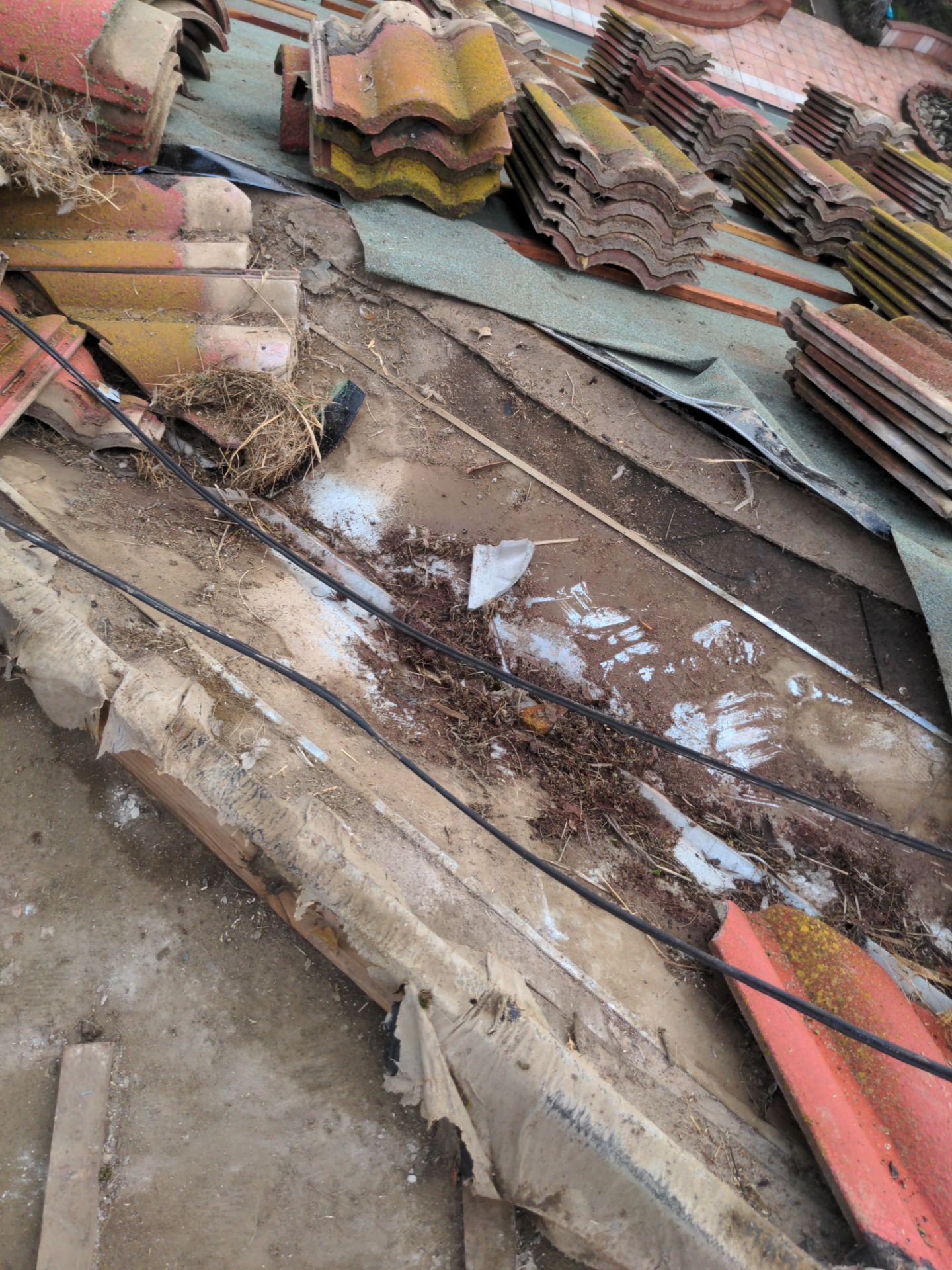 Tile refurbish project using existing tiles and replaced underlayment and battens by Straight Edge Roofing Inc