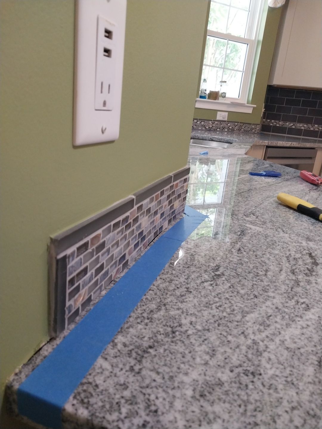 Kitchen Remodel using Caulk  by Laser Focused Solutions LLC
