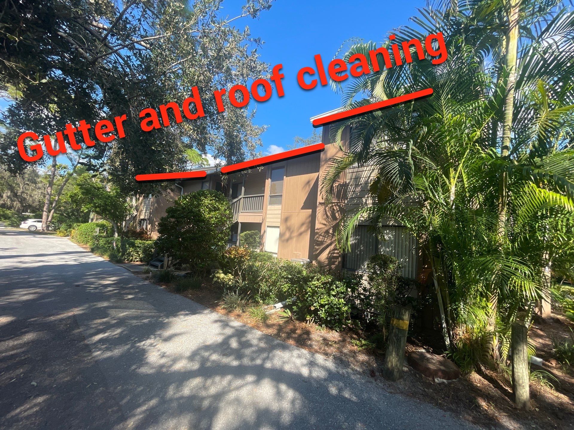 Clean Gutters and Roof in Sarasota FL by Gutter Professors