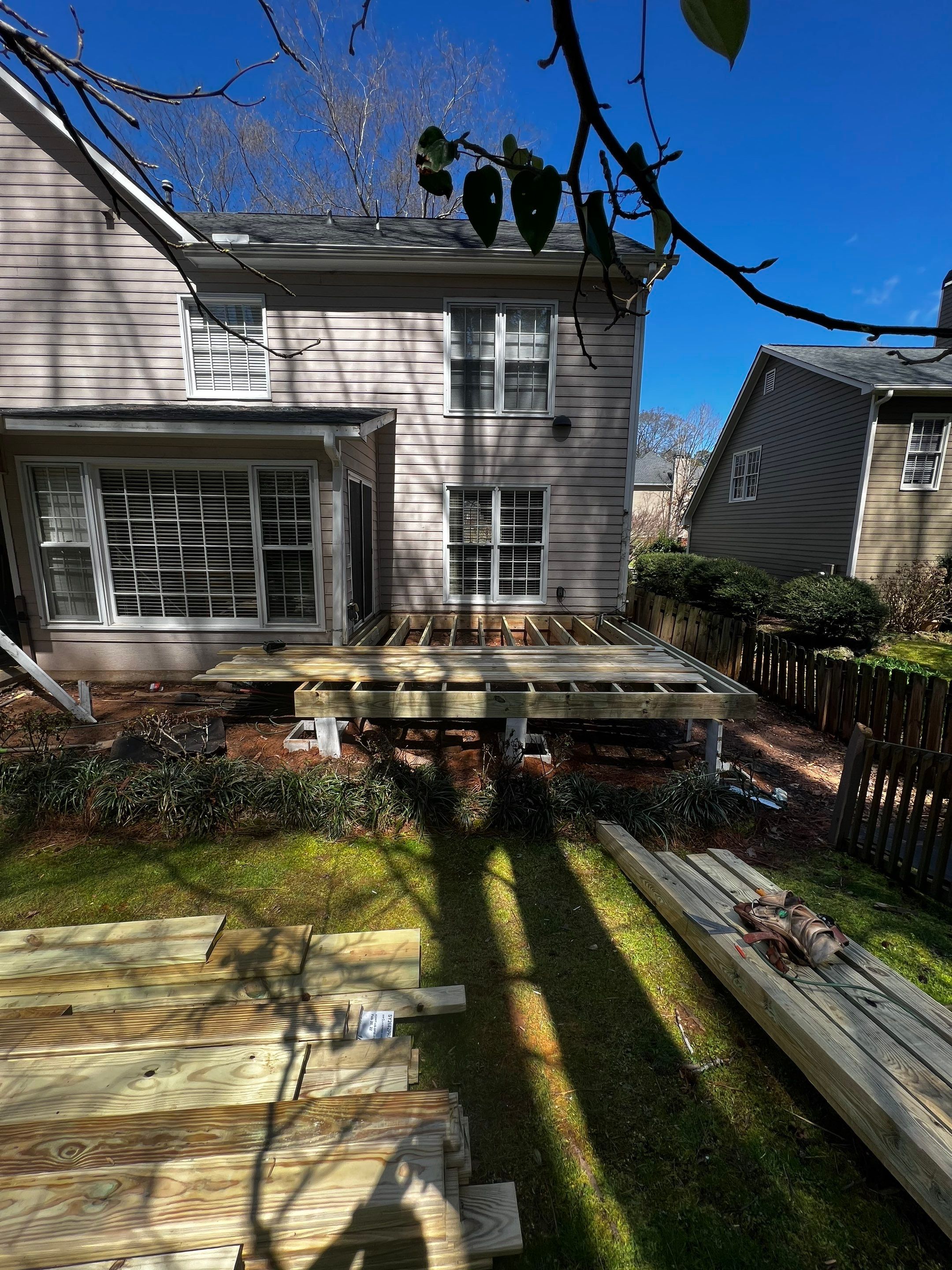 Custom Screened Porch and Multi-Level Wood Deck in Acworth by Swift Home Renovations