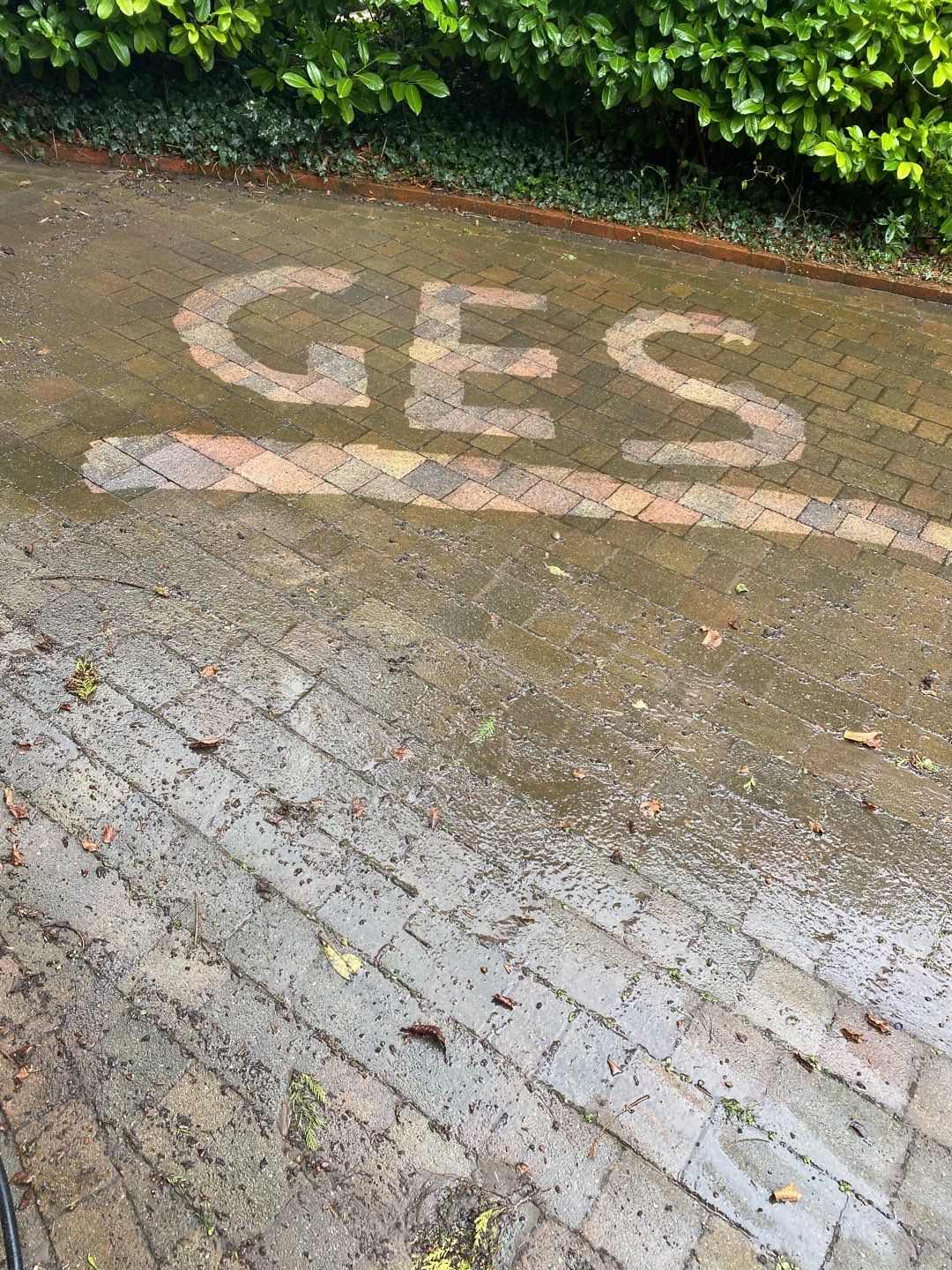 Driveway And Patio Clean using honda 21 ltr/min by Ges Exterior Cleaning ltd
