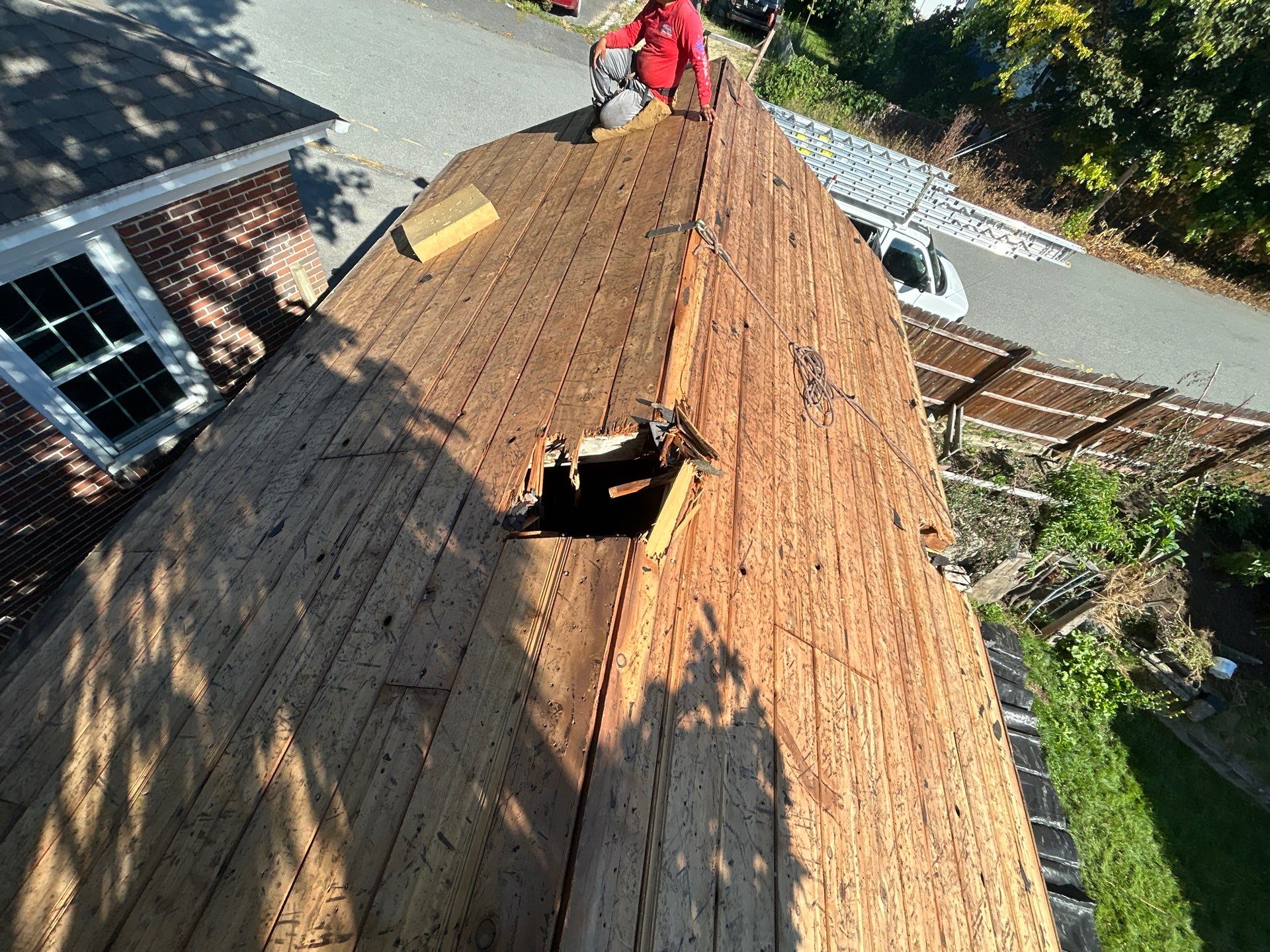 Garage Roof Replacement & Trim Repair by Mighty Dog Roofing of Greater Middlesex County