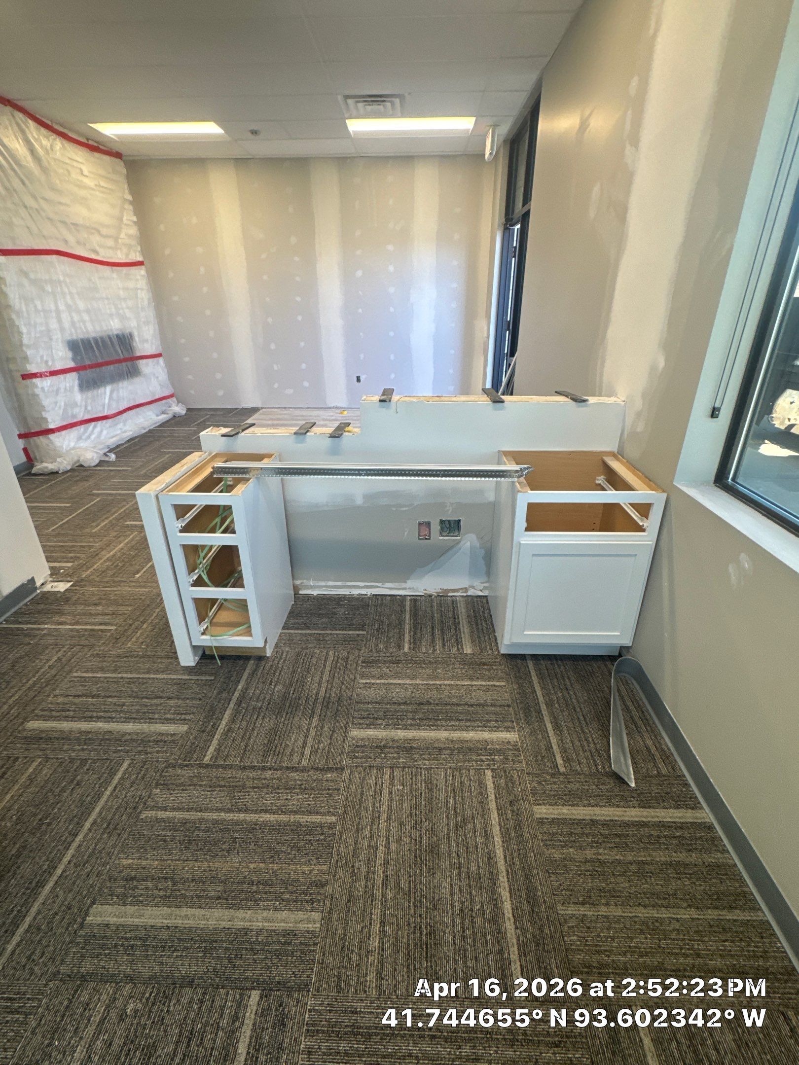 Commercial Interior Touchup after drywall work completed by Midwest Paint LLC