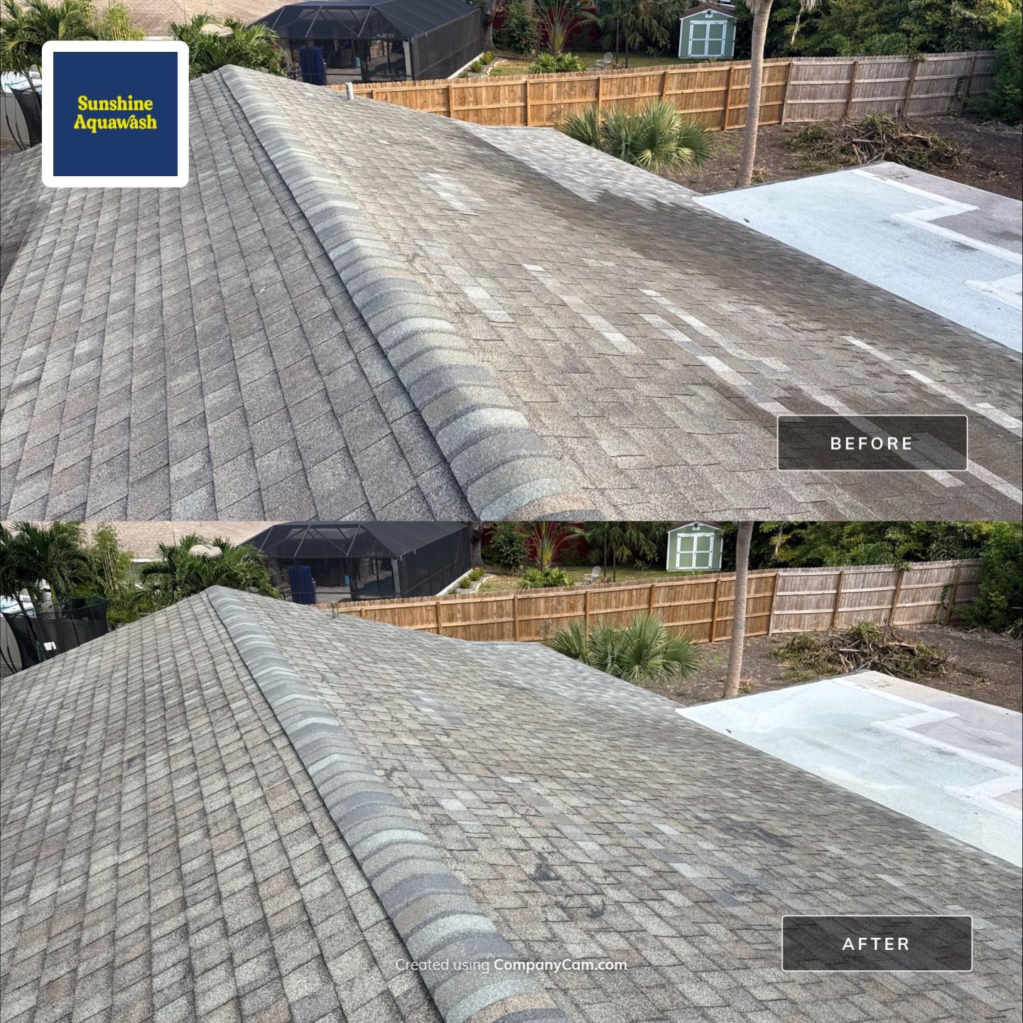 Complete Roof, Pool Deck, and Driveway Cleaning in Catalina Community, Bradenton, FL by Sunshine AquaWash