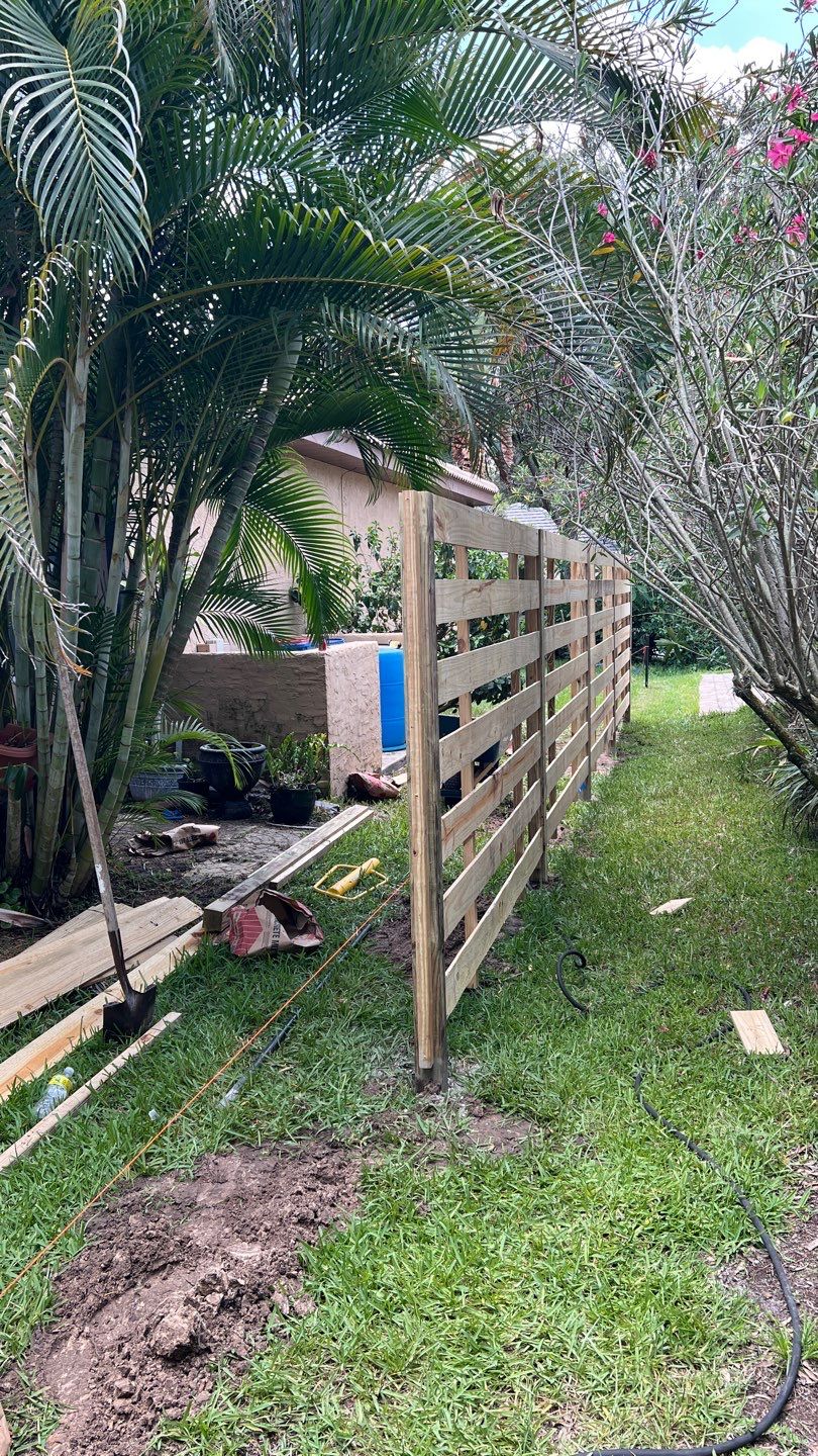 Osprey, FL 6ft. Tall Treated Horizontal Shadowbox Wood Fence by Asap fence and gates, LLC