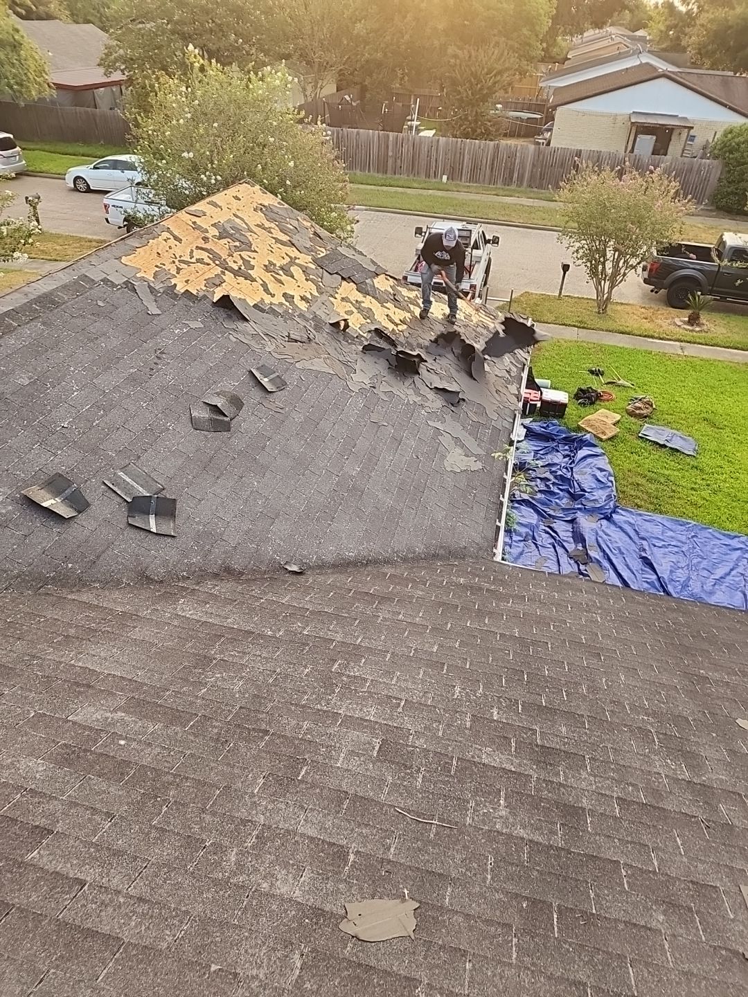 Residential Roofing Installation using Owen's Corning Duration (Lifetime) Shingles by Roof Repair Company