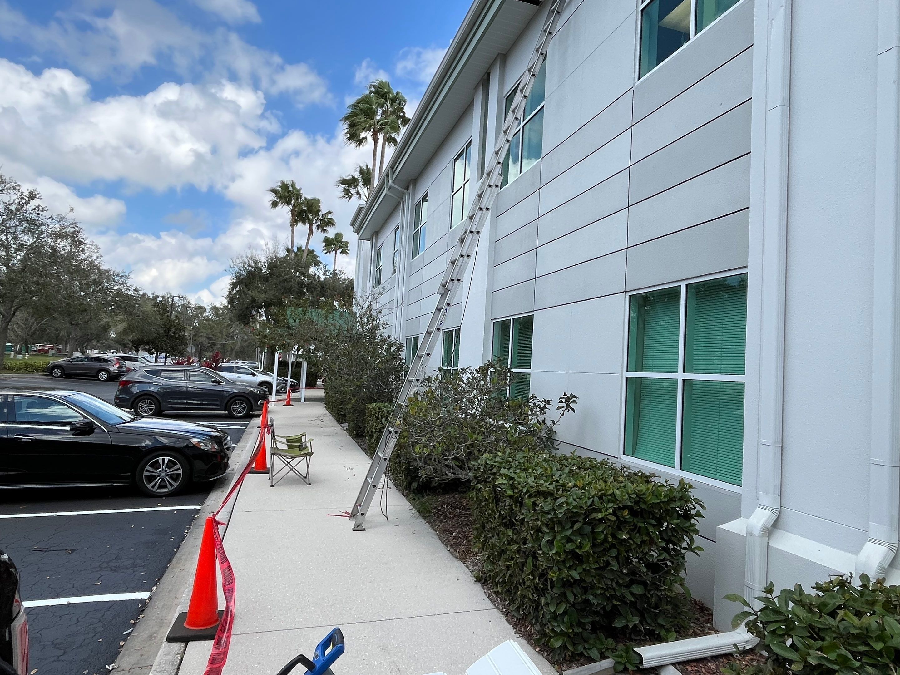 6-Inch White Seamless Gutters in Sarasota FL by Gutter Professors