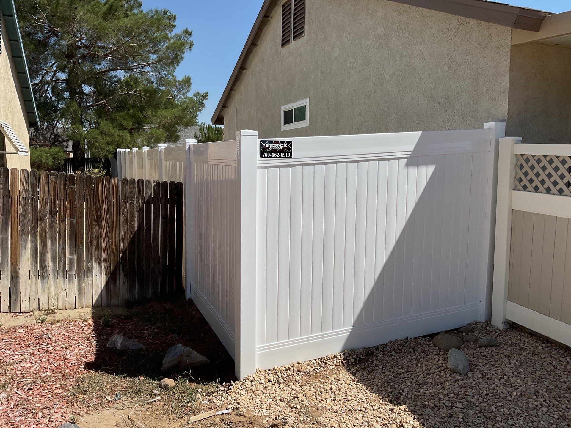 Fence Installation using Vinyl by Fence Guys Inc.