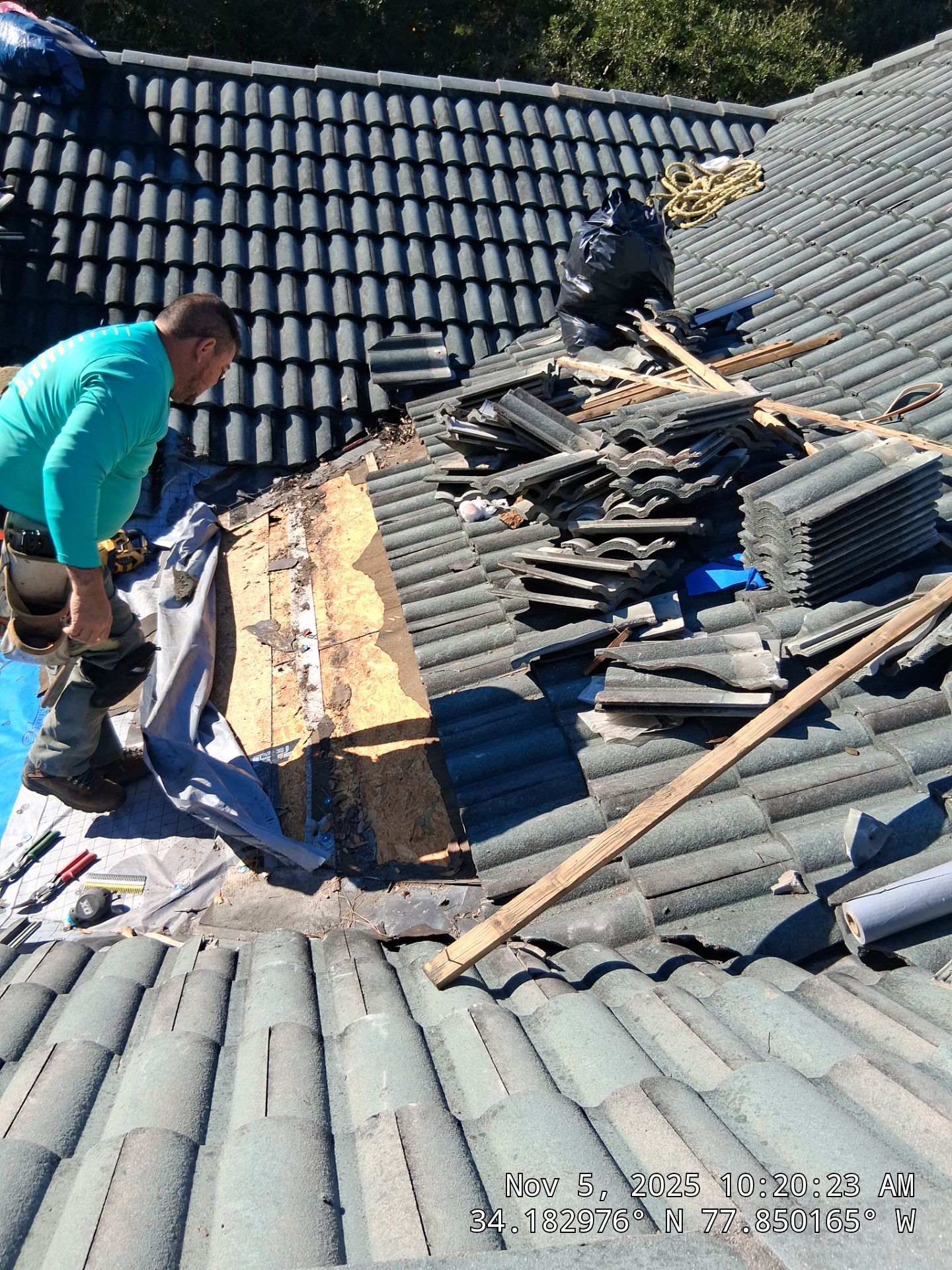 Tile Roof Repair by RGR Construction and Roofing, LLC