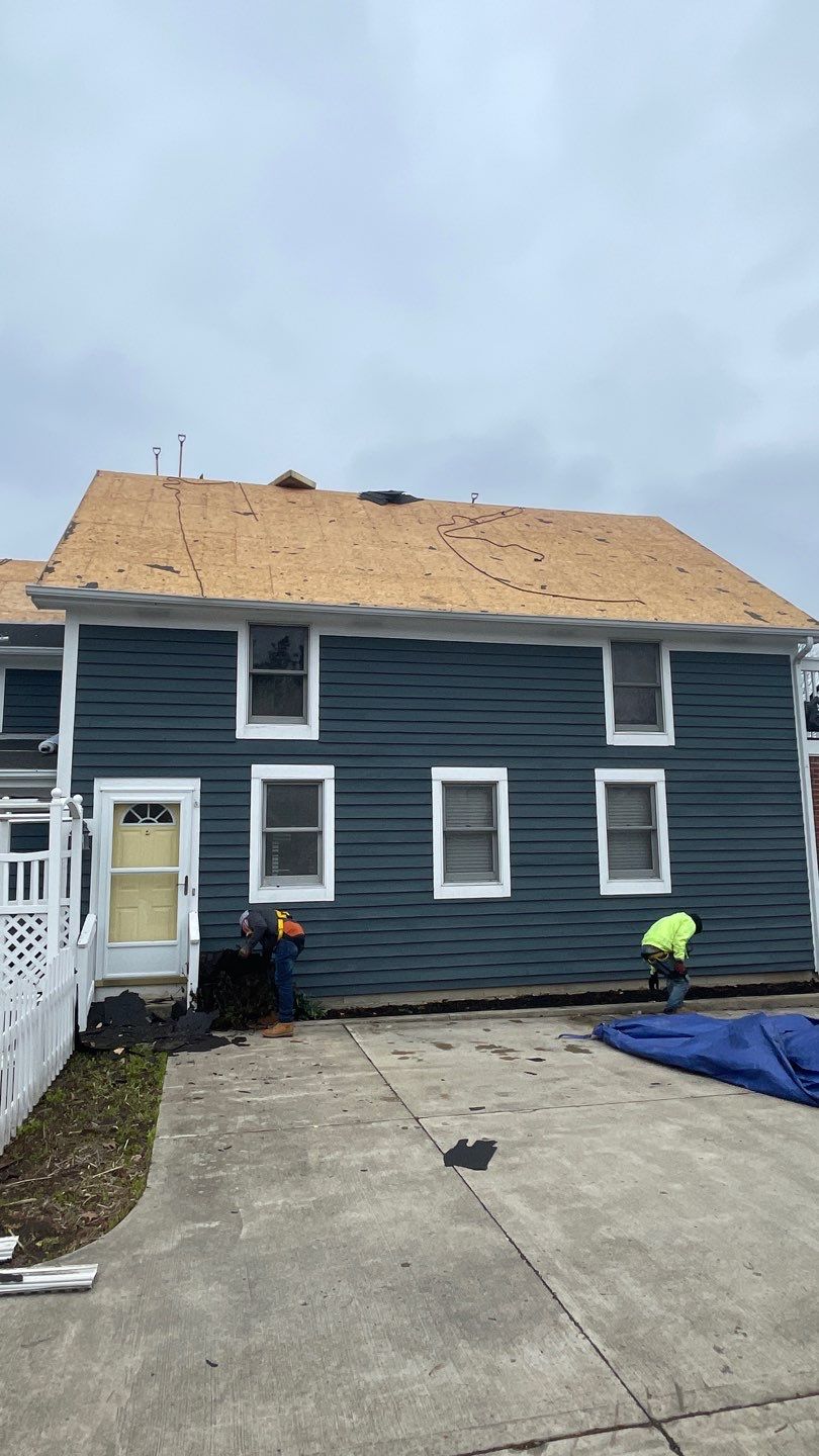 Residential Roofing Installation using GAF Timberline HDZ Williamsburg Slate  by Nitro Roofing and Construction