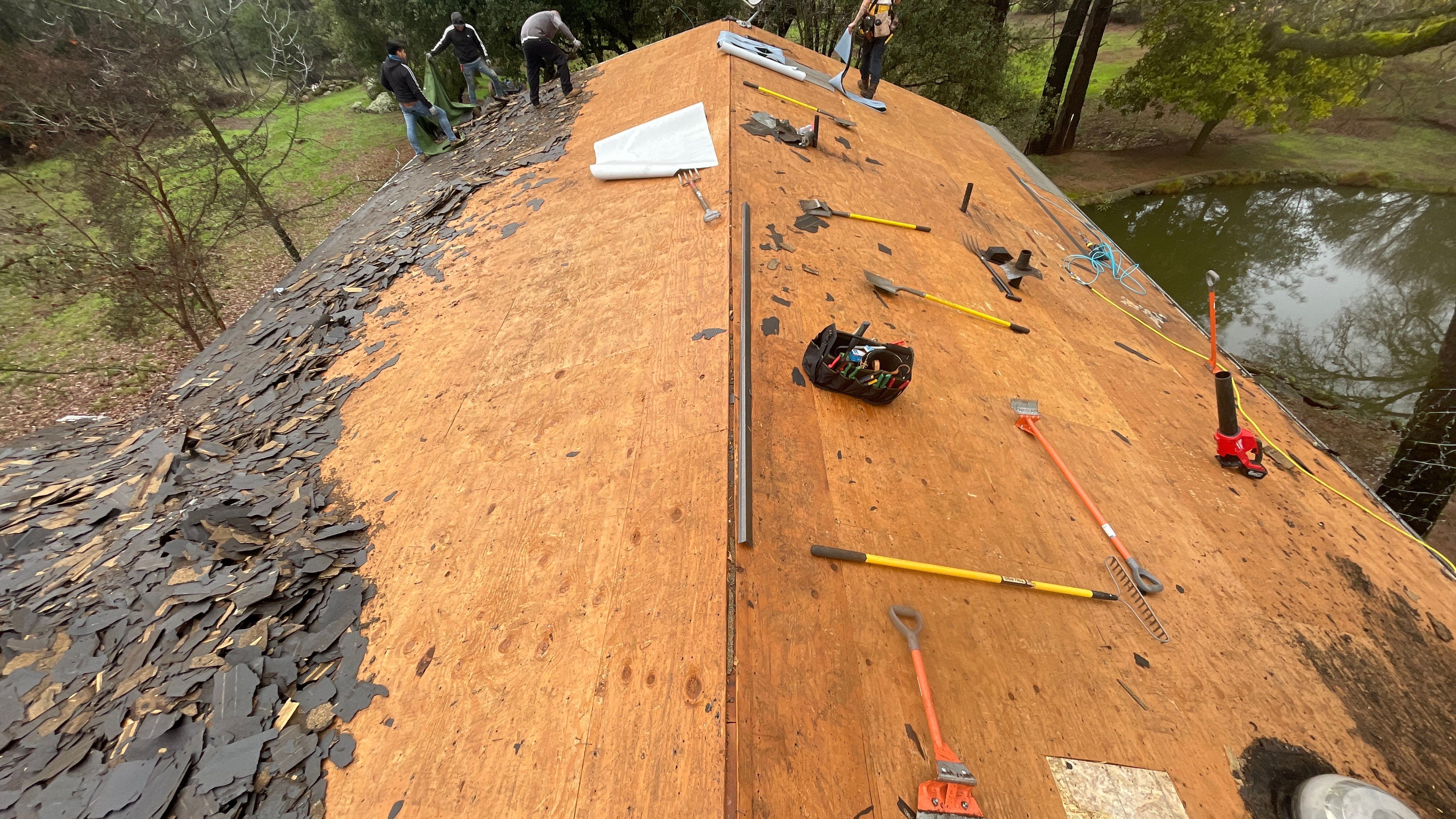 Residential Roofing Installation using Owens Corning Roofing Shingles by Byers Enterprises 