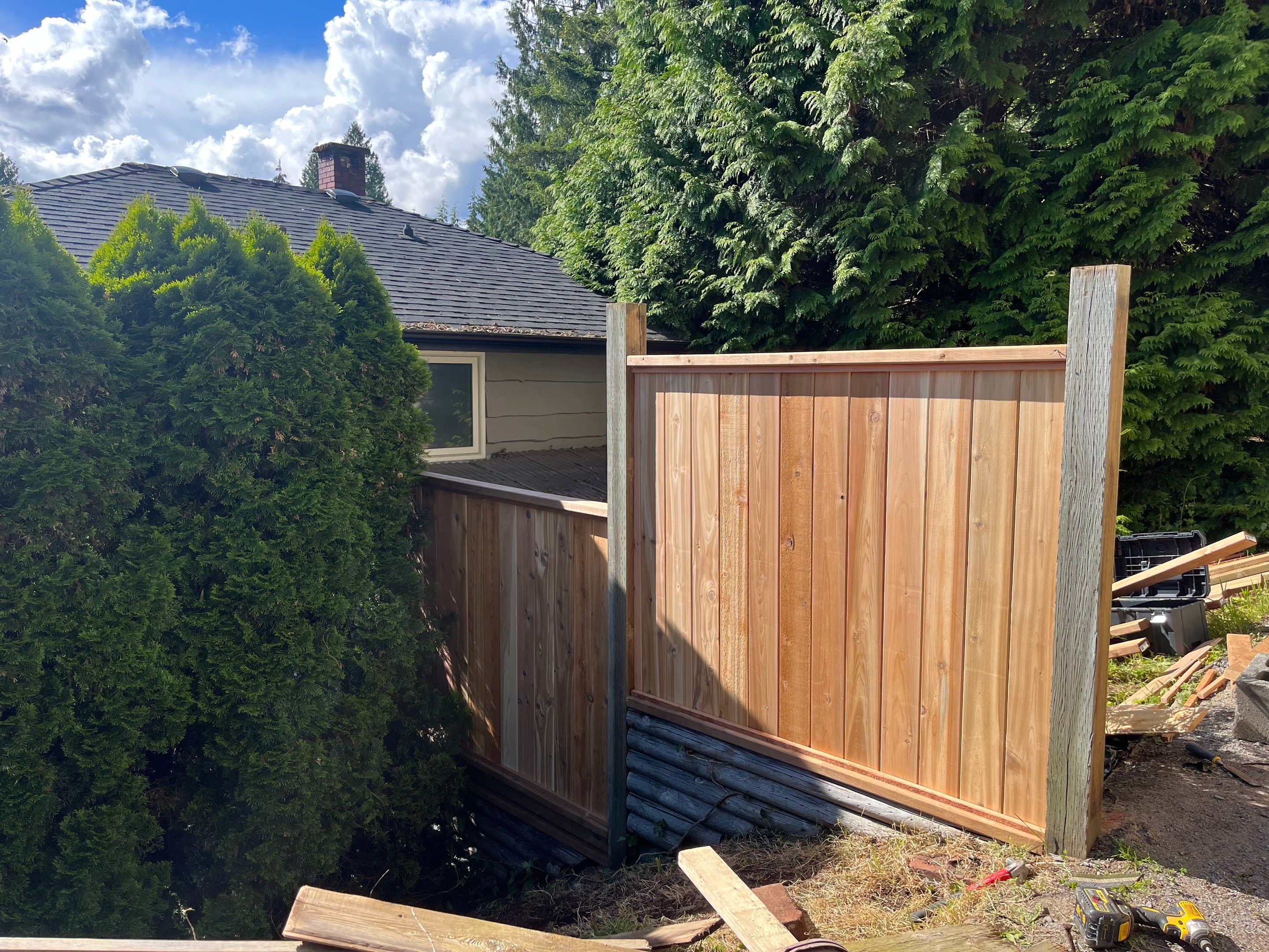 New Fence Installation - Edgemont Village by YVR Construction Group