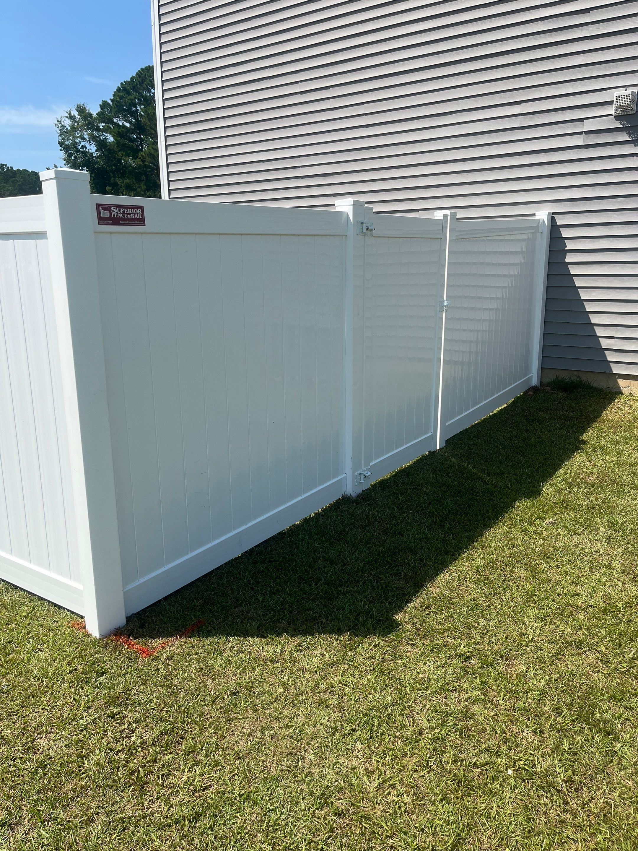 Hamilton Vinyl Privacy Project in Havelock by Superior Fence and Rail