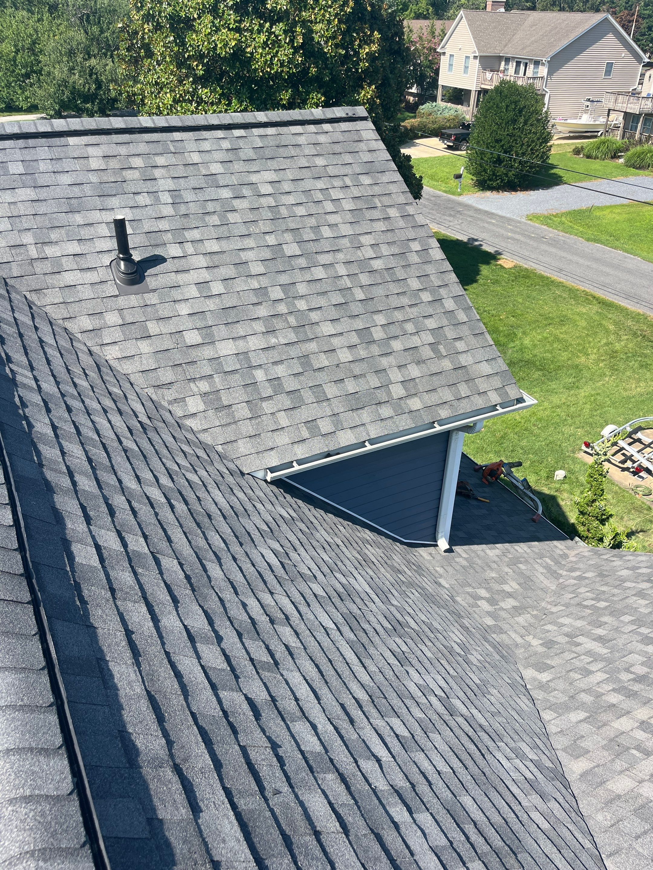 Architectural Shingle Roof Replacement for Waterfront Home in Stevensville by First Chesapeake Roofing