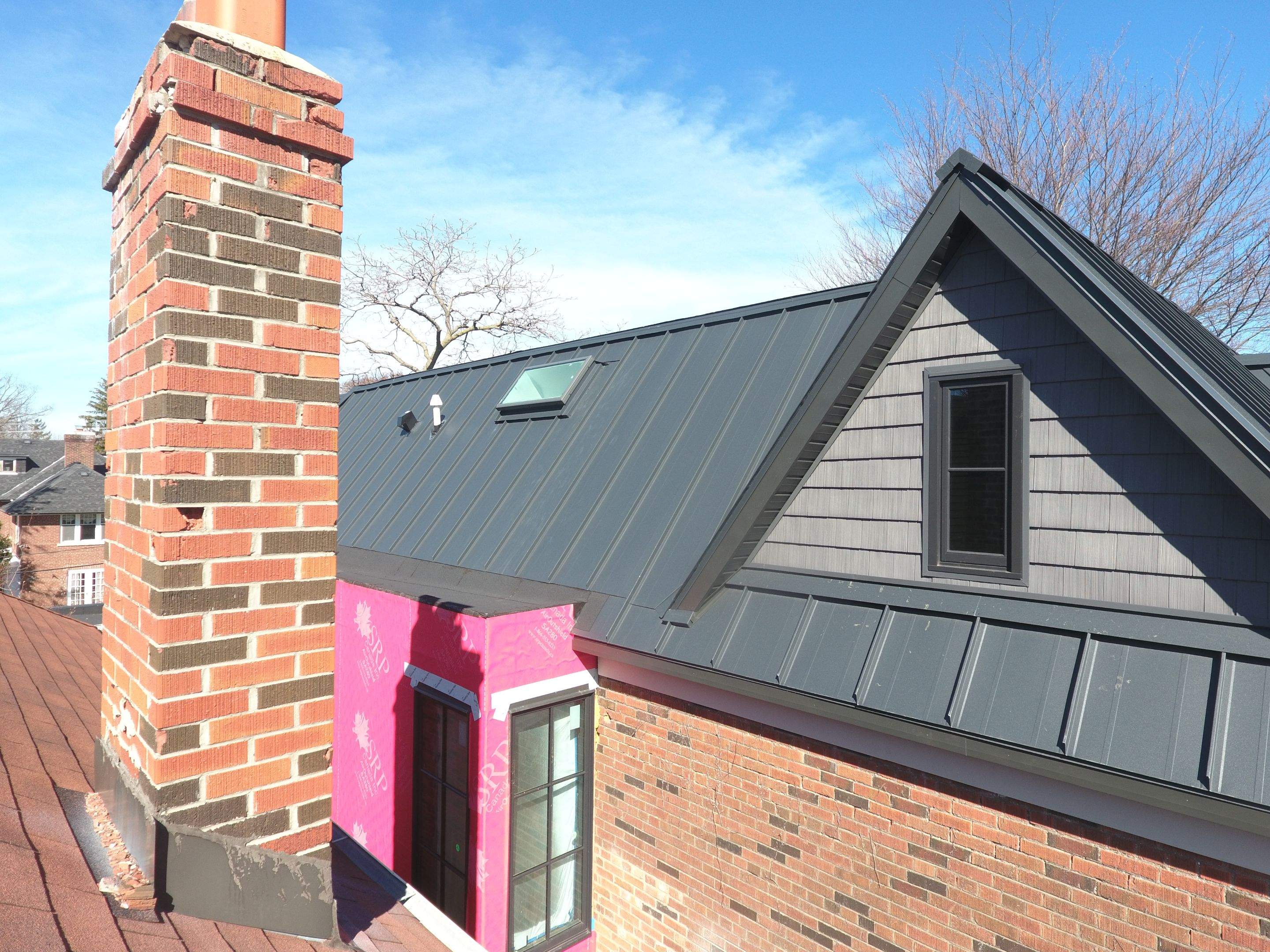 New Home Construction using 24 Ga Standing Seam Metal by Jay Carter Roofing & Sheet Metal