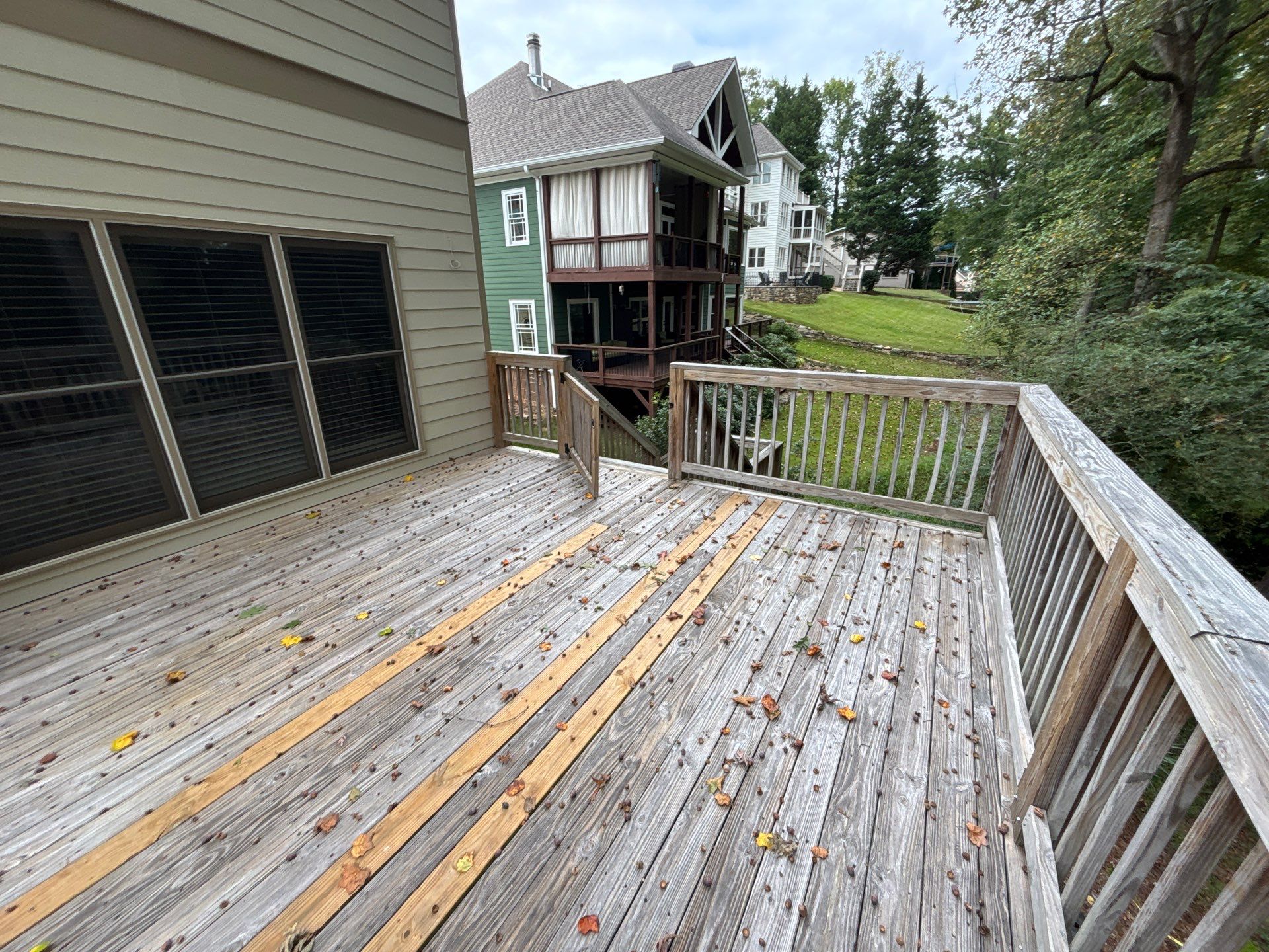 Buford, GA Deck Resurface and Extension using Pressure Treated Pine  by Nelson Exteriors 