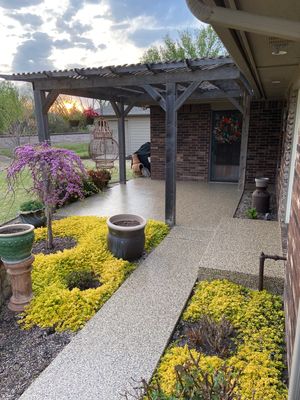 Patio & Garage Coating with Aztec Beige