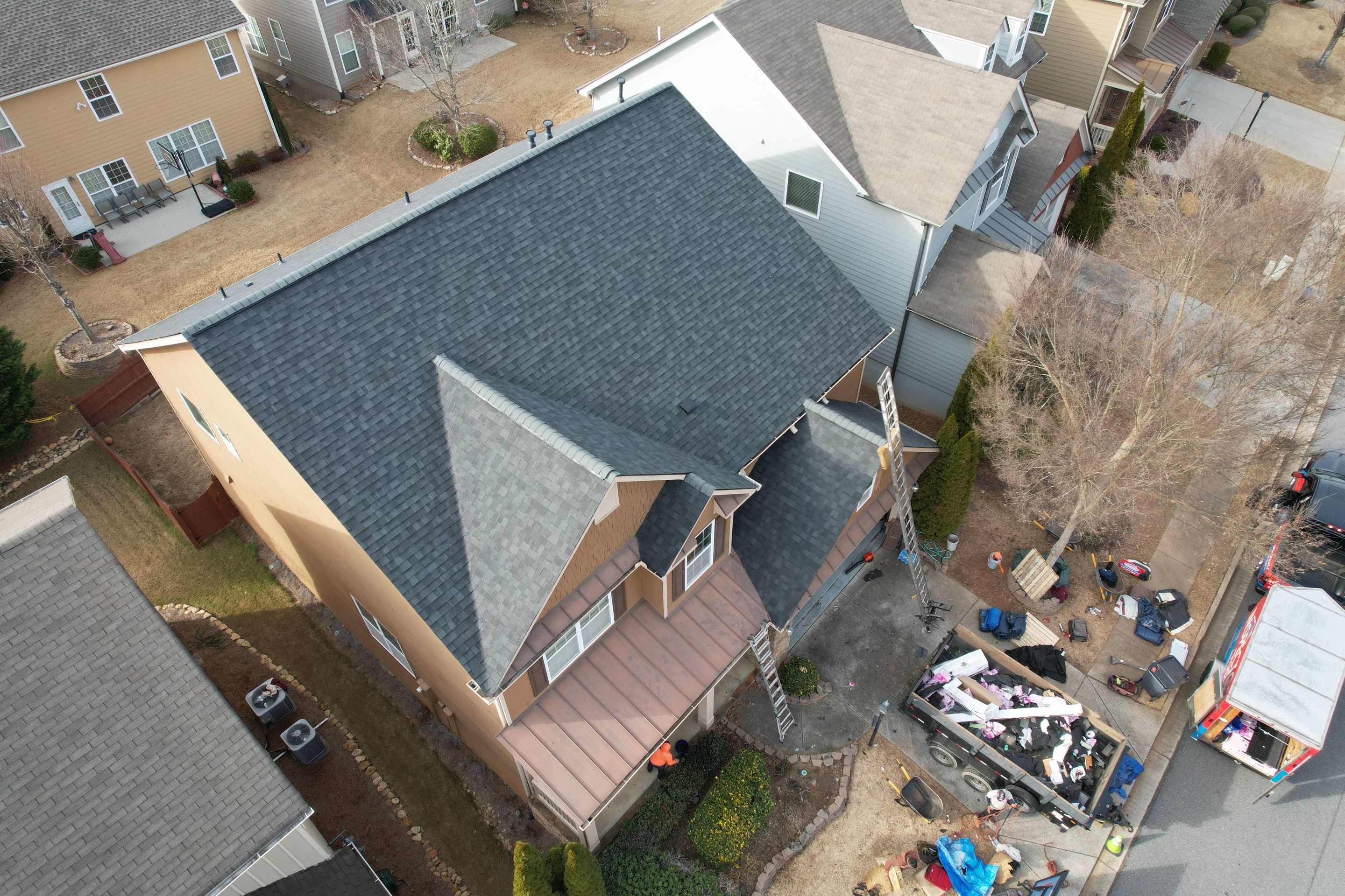 Residential Roofing Installation using Owens Corning by Inspector Roofing and Restoration