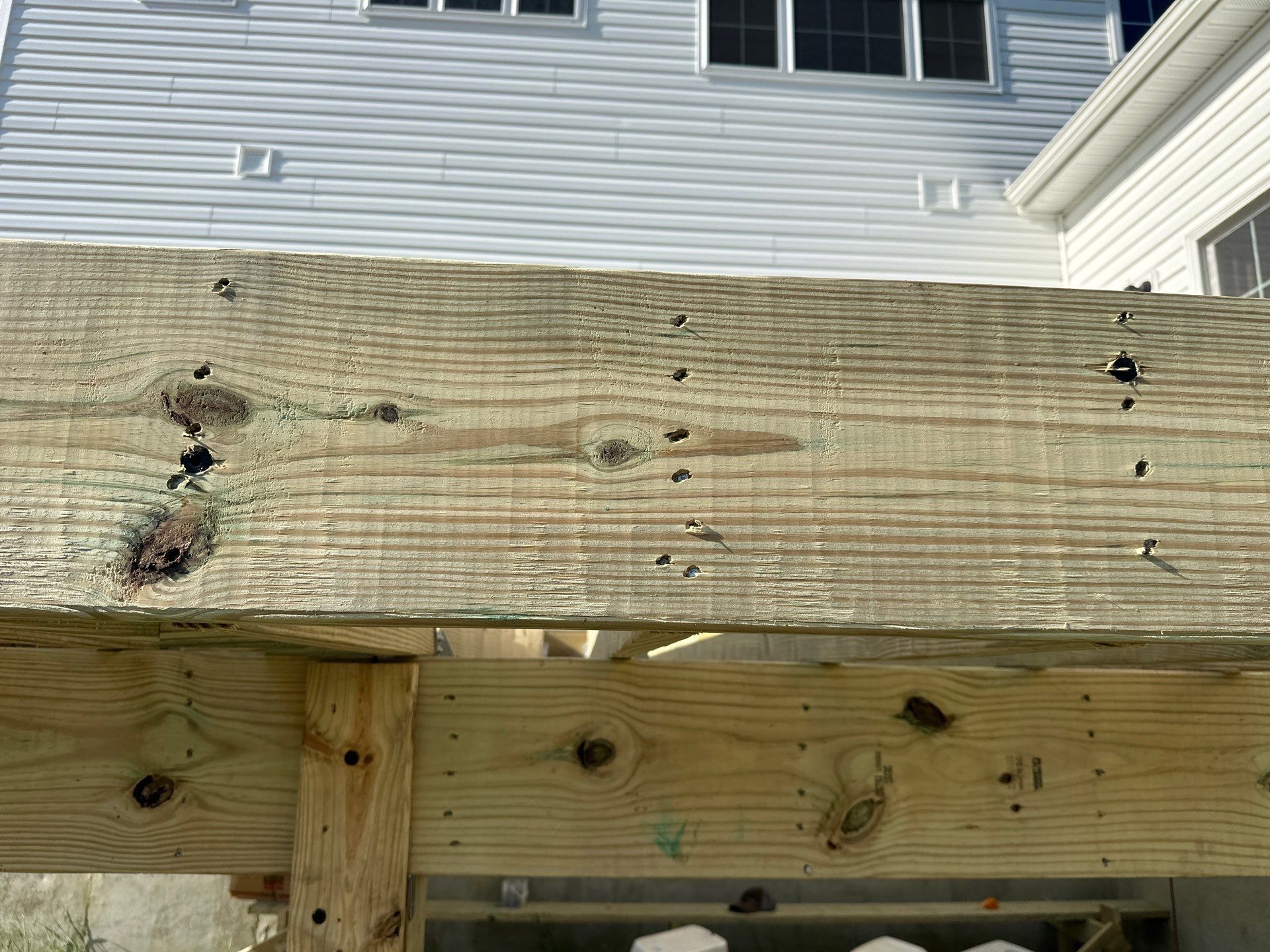 New deck + Manual Louvered Pergola by deck guardian