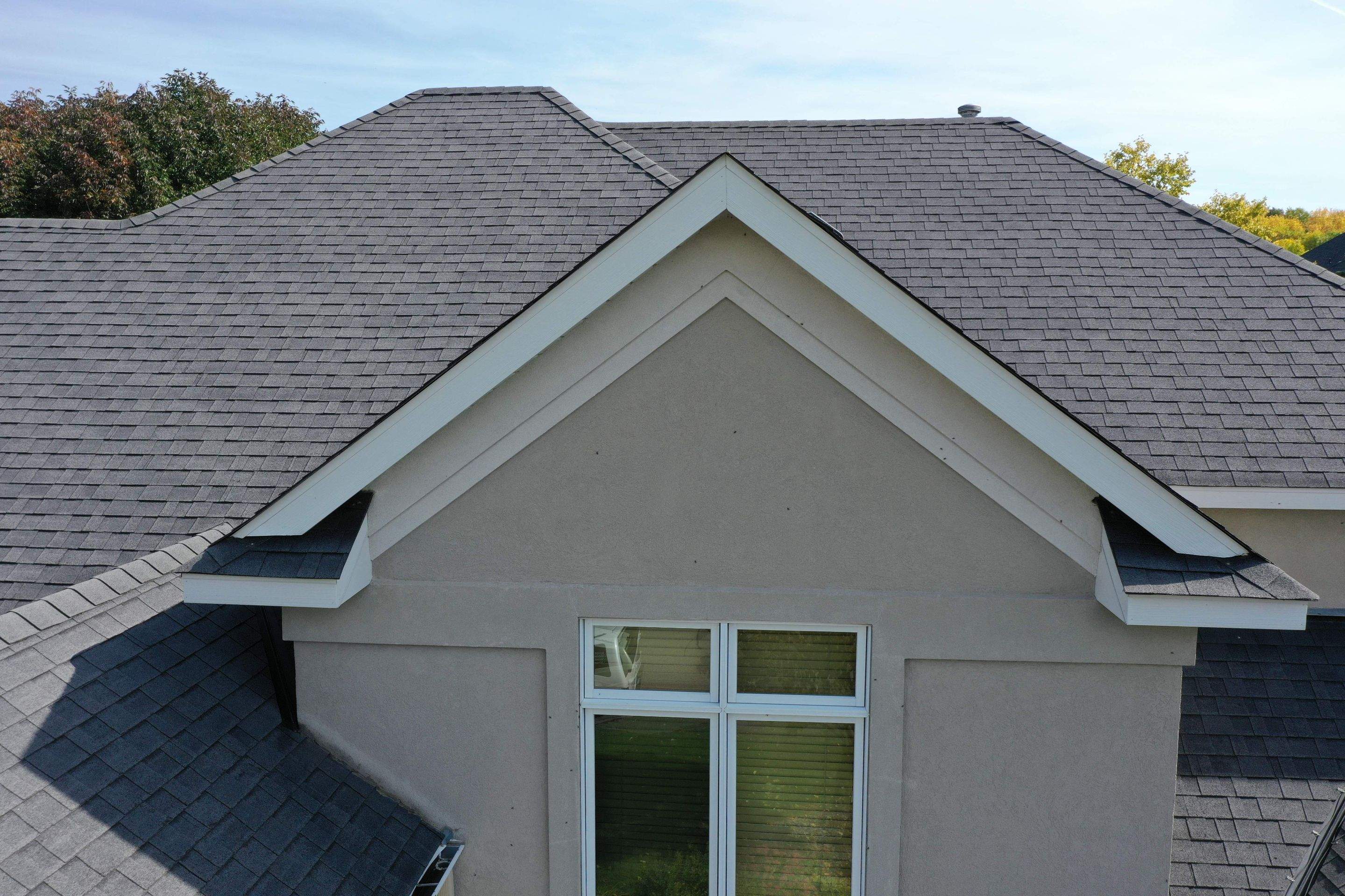 Residential Roofing Installation using Certainteed Landmark Moire Black by MODERN EXTERIOR SYSTEMS