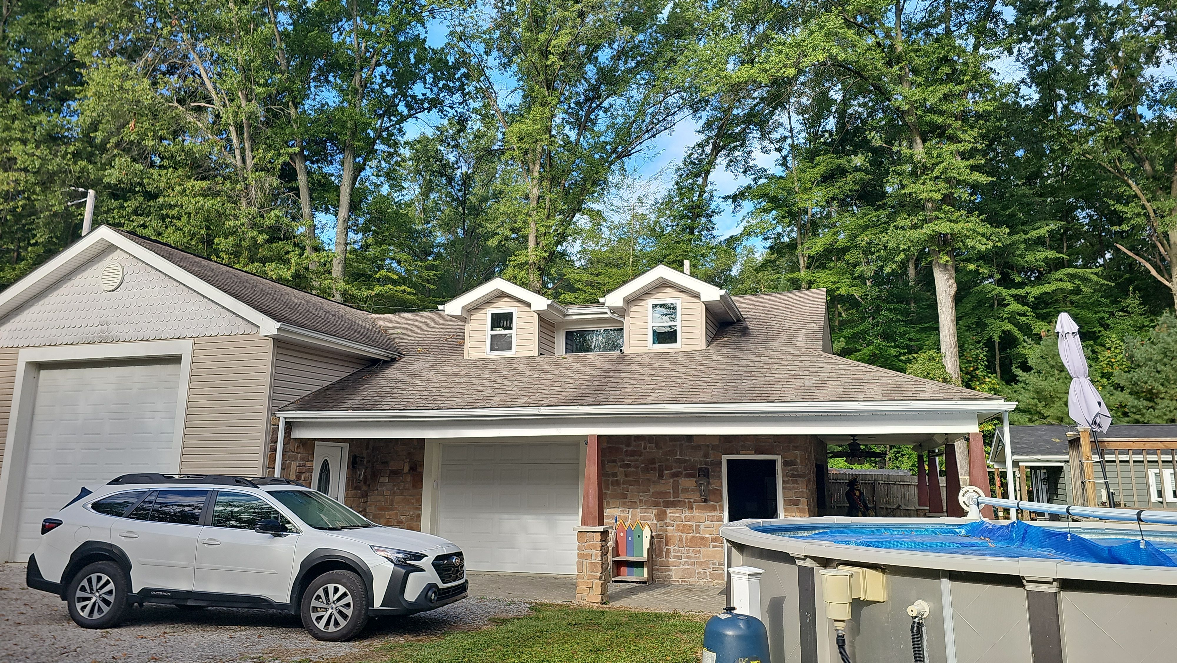 Atlas Pinnacle, Color, Coastal Granite, Drip Edge, Color, Black by Eagle Eye Roofing