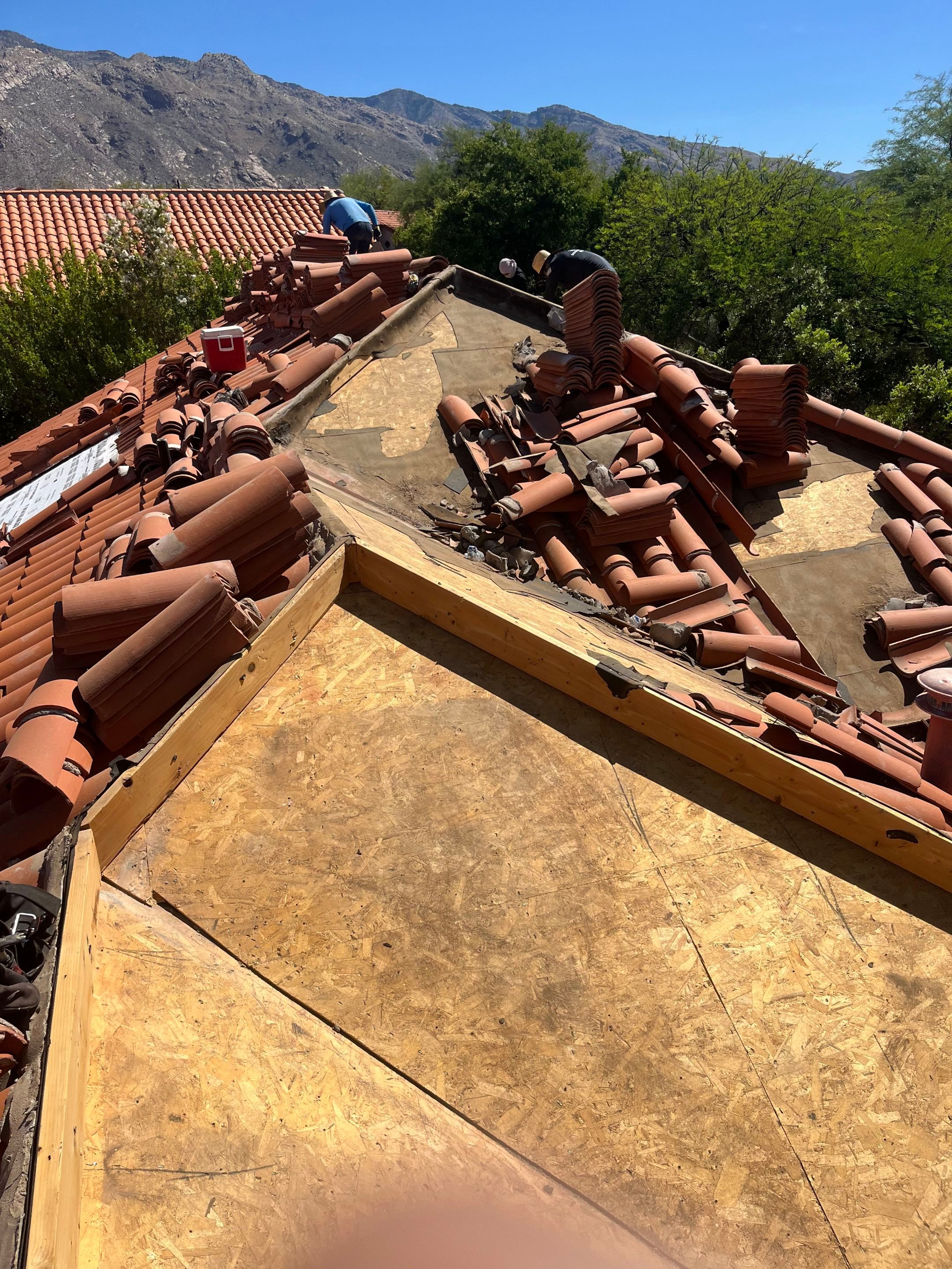 Residential Tile Roof Replacement and Decking Repair in Tucson- 85718 by West Coast Roofing AZ