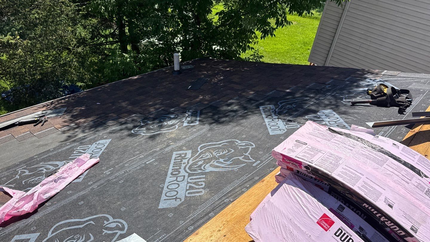 Roof Replacement using Owens Corning Brownwood by 180 Contractors