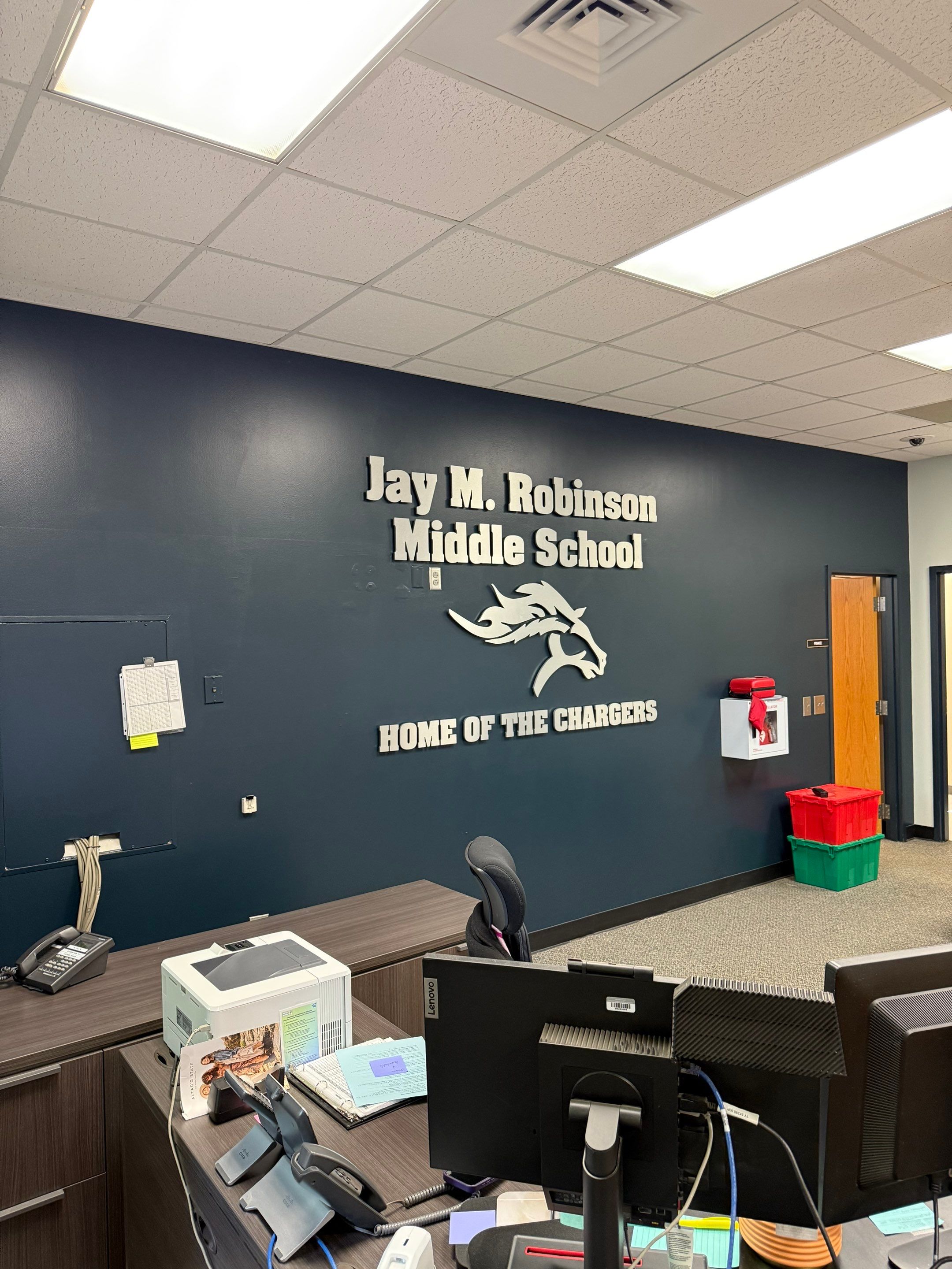 Jay M. Robinson Middle School by QC Signs and Graphics