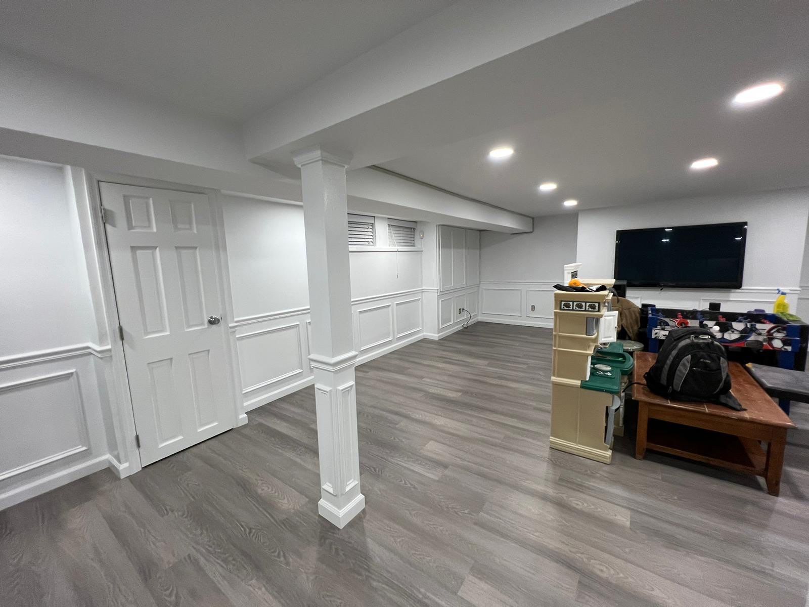 Basement Remodel using Drywall by Home Concepts Construction