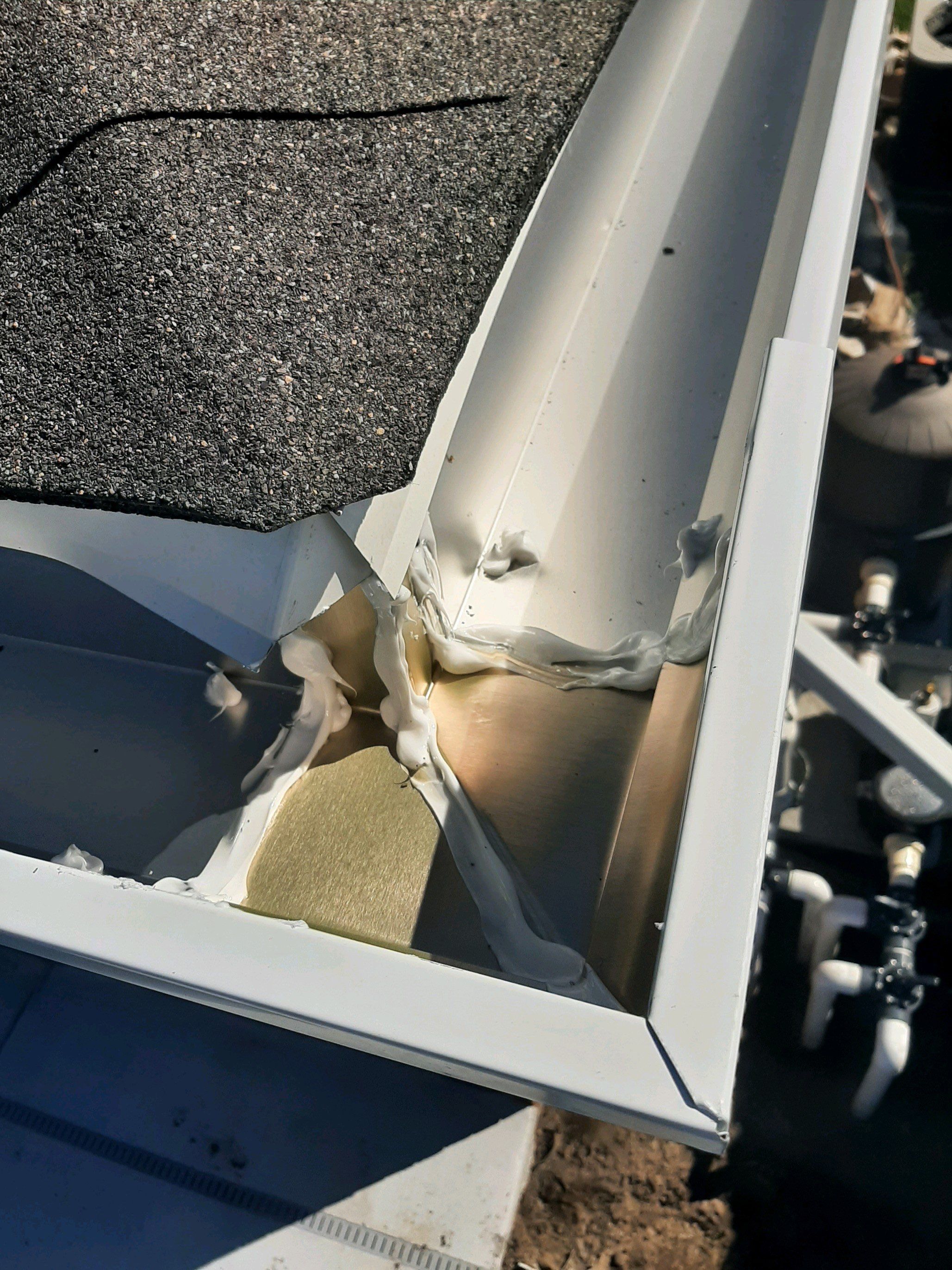 Seamless Gutter Installation using White K-Style Gutters by Gutter Professors