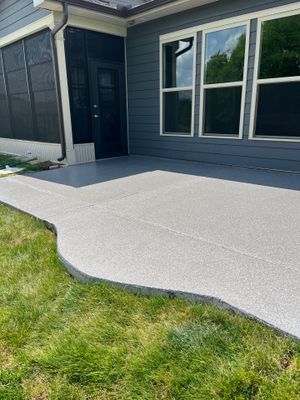 Patio Floor Coating using Briar