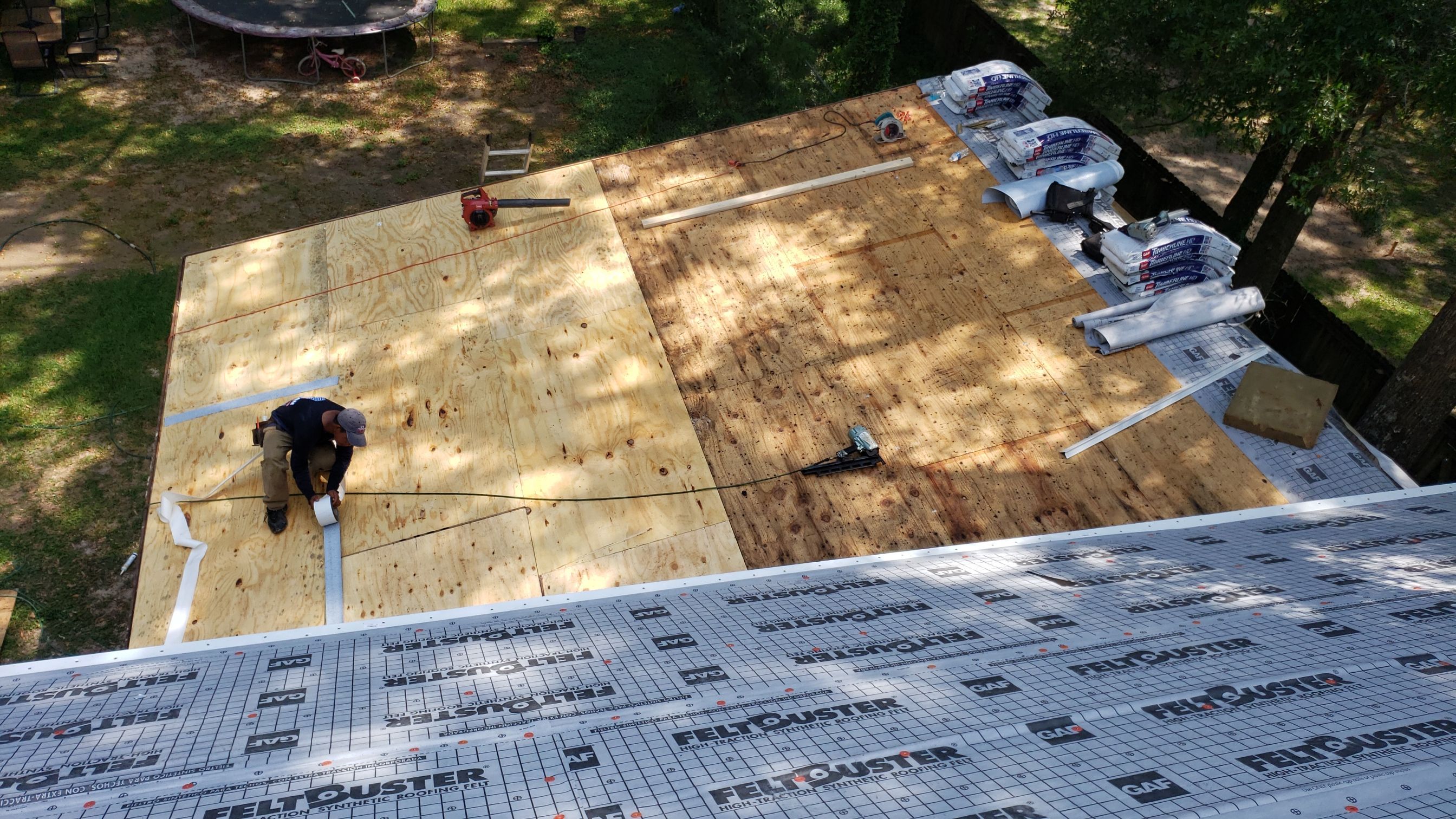 Residential Roofing Installation using Roof Replacement by American Roofing & Construction LLC
