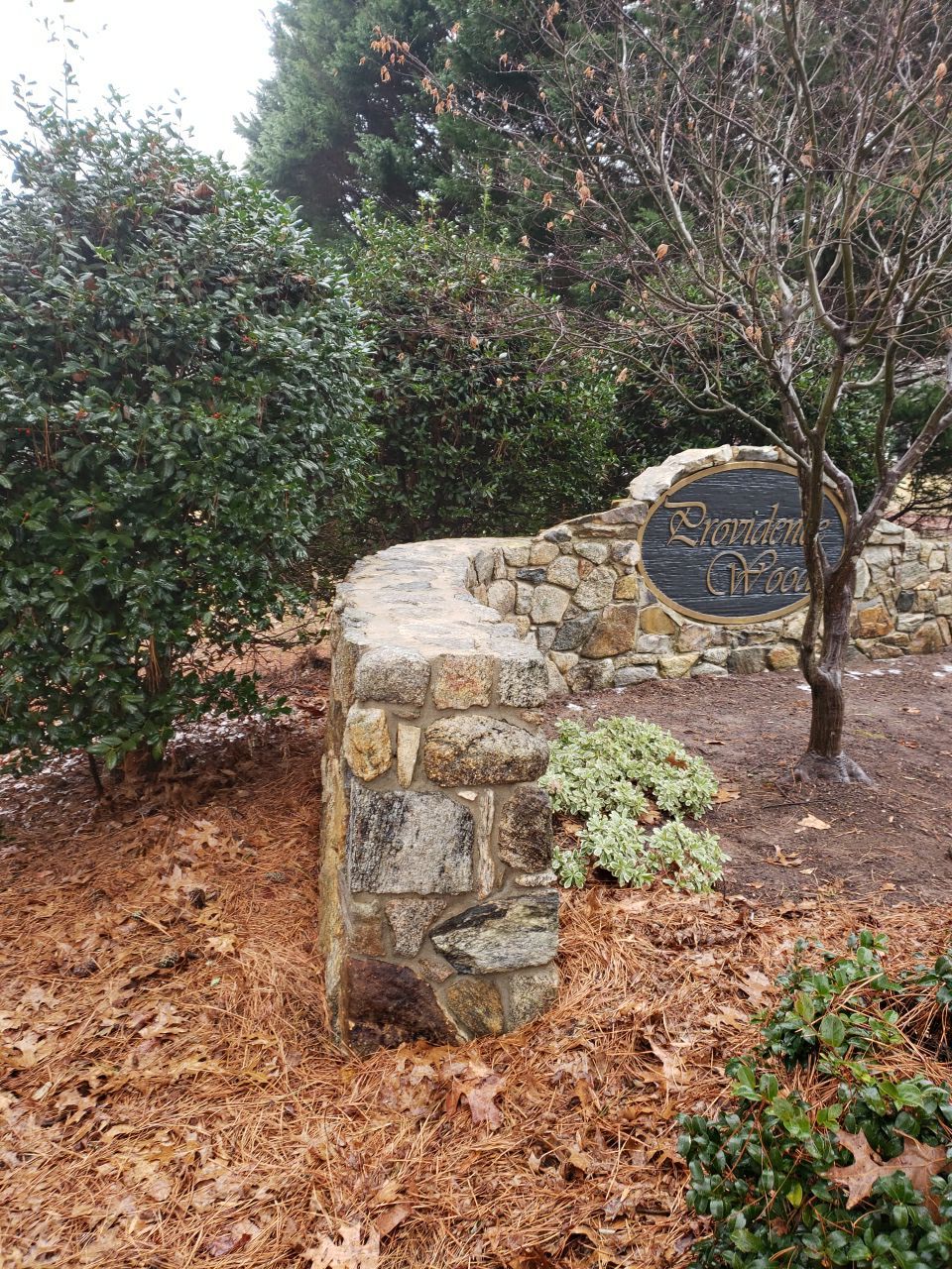 Neighberhood entrance sign cleaing using cleaner by Power Wash Masters LLC