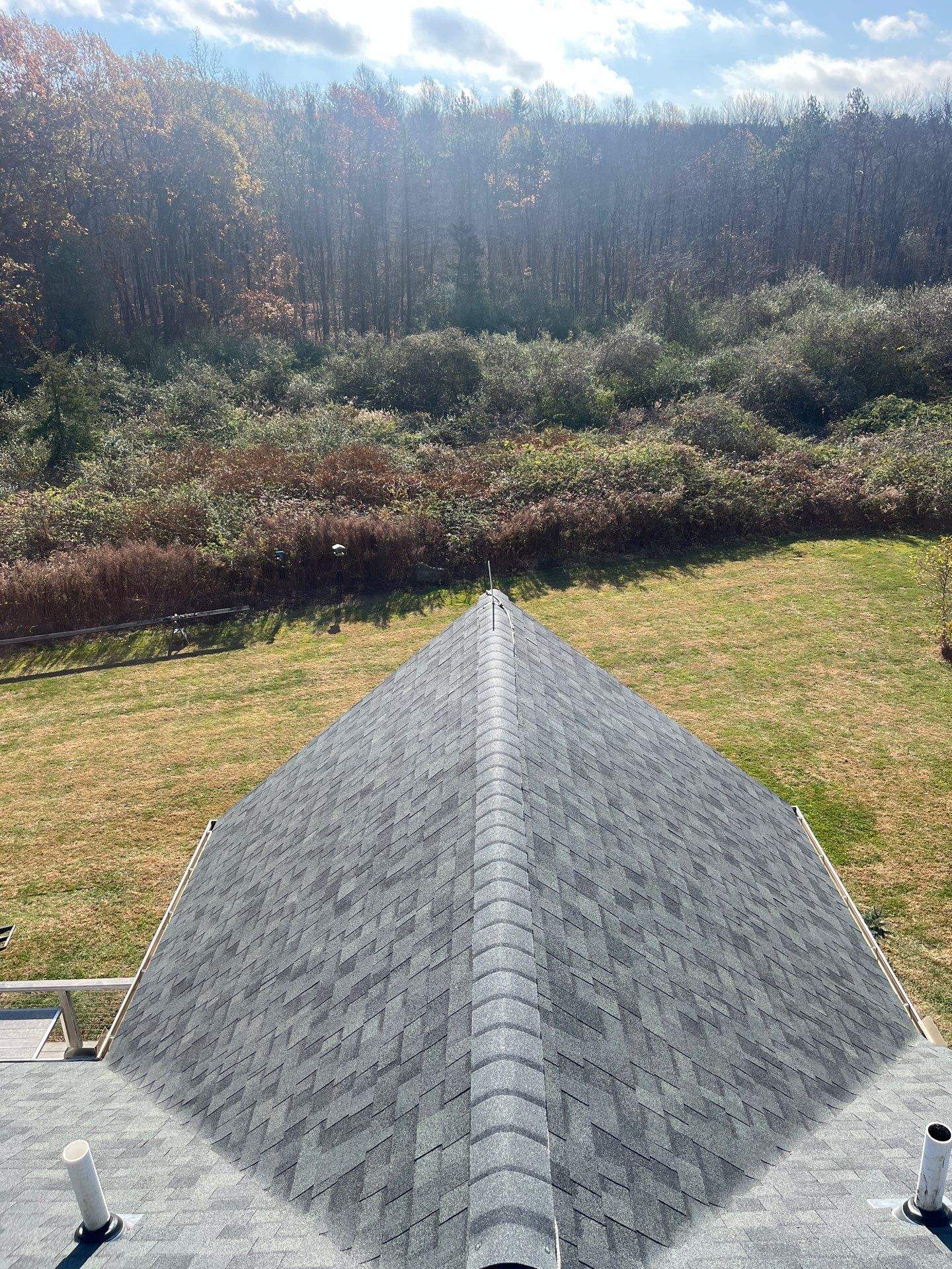 Commercial Roofing Installation using Owens Corning TruDefinition Duration - Estate Gray by A Plus Exterior