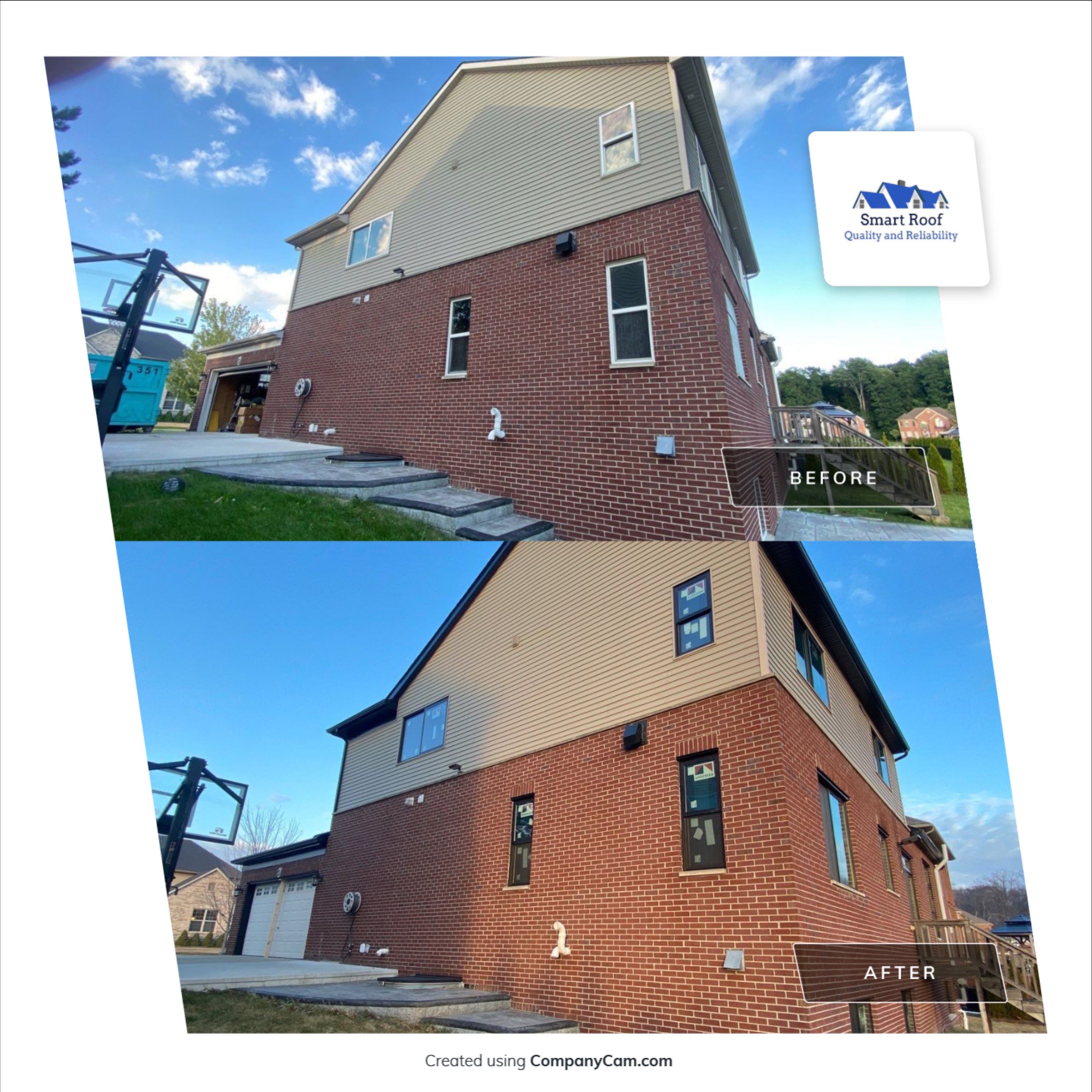 Roofing,Windows,Siding, and Gutters Replacement using Remodeling Exterior by Smart Roof