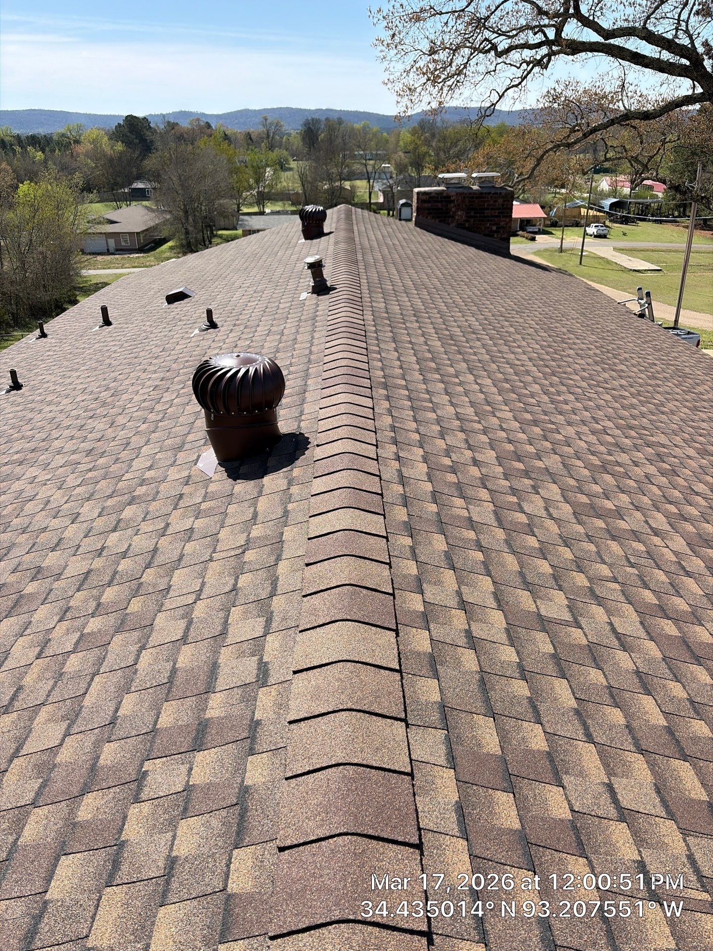GAF Timberline UHDZ Shingle Roof Replacement and Decking Repair in Pearcy by Temple Roofing and Exteriors