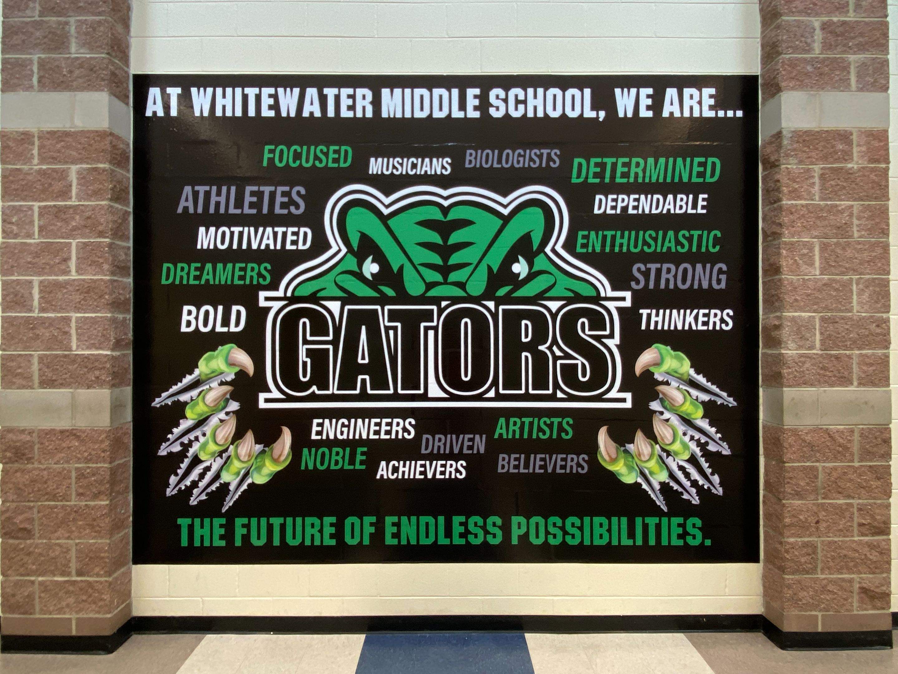 Whitewater Middle School - Interior Window Safety/Privacy Film Installation by QC Signs and Graphics