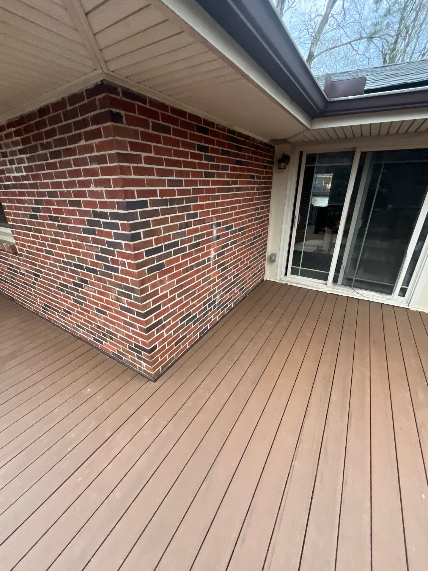Timbertech Deck Resurface with Trex Transcends Drink Rail Install in Decatur, GA by Nelson Exteriors 
