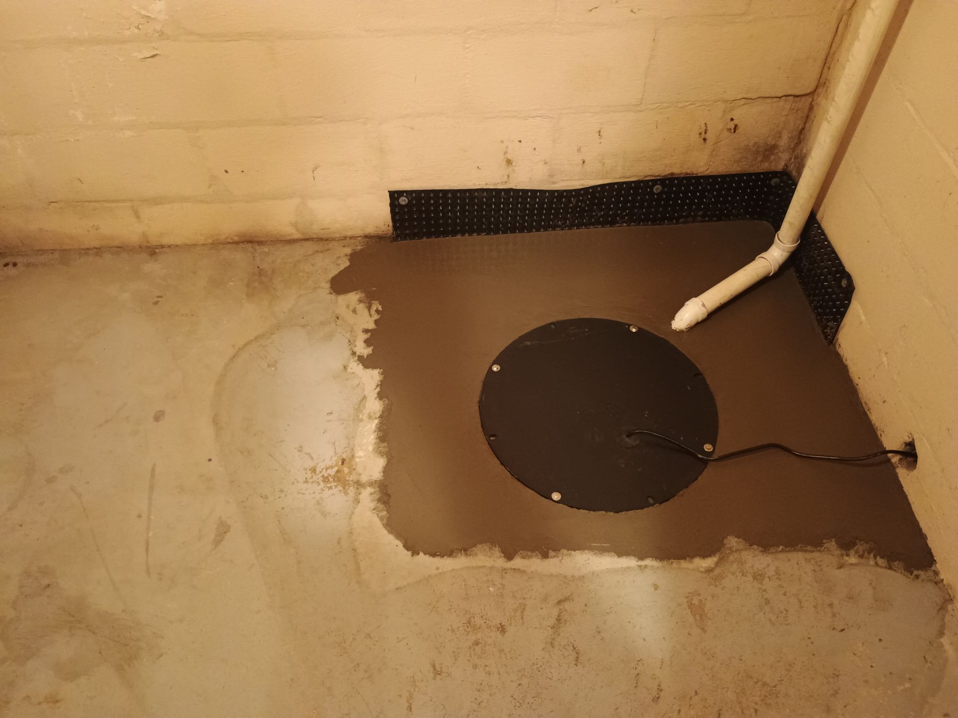 Sump Basin & Discharge Completion in St. Paul, MN by Waterproofing Northeast