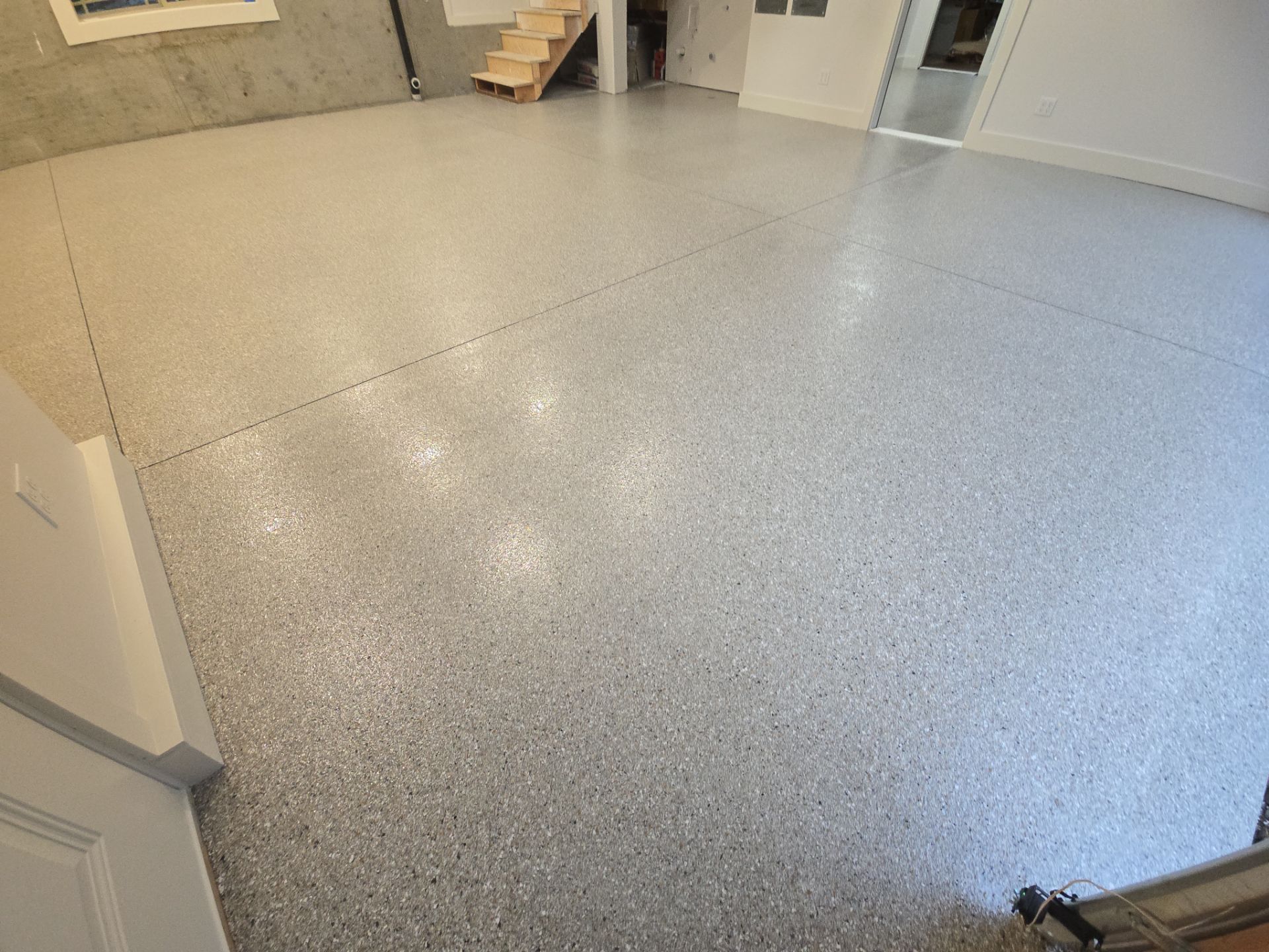 Garage Transformation using Claystone Hybrid by Croc Coatings, LLC