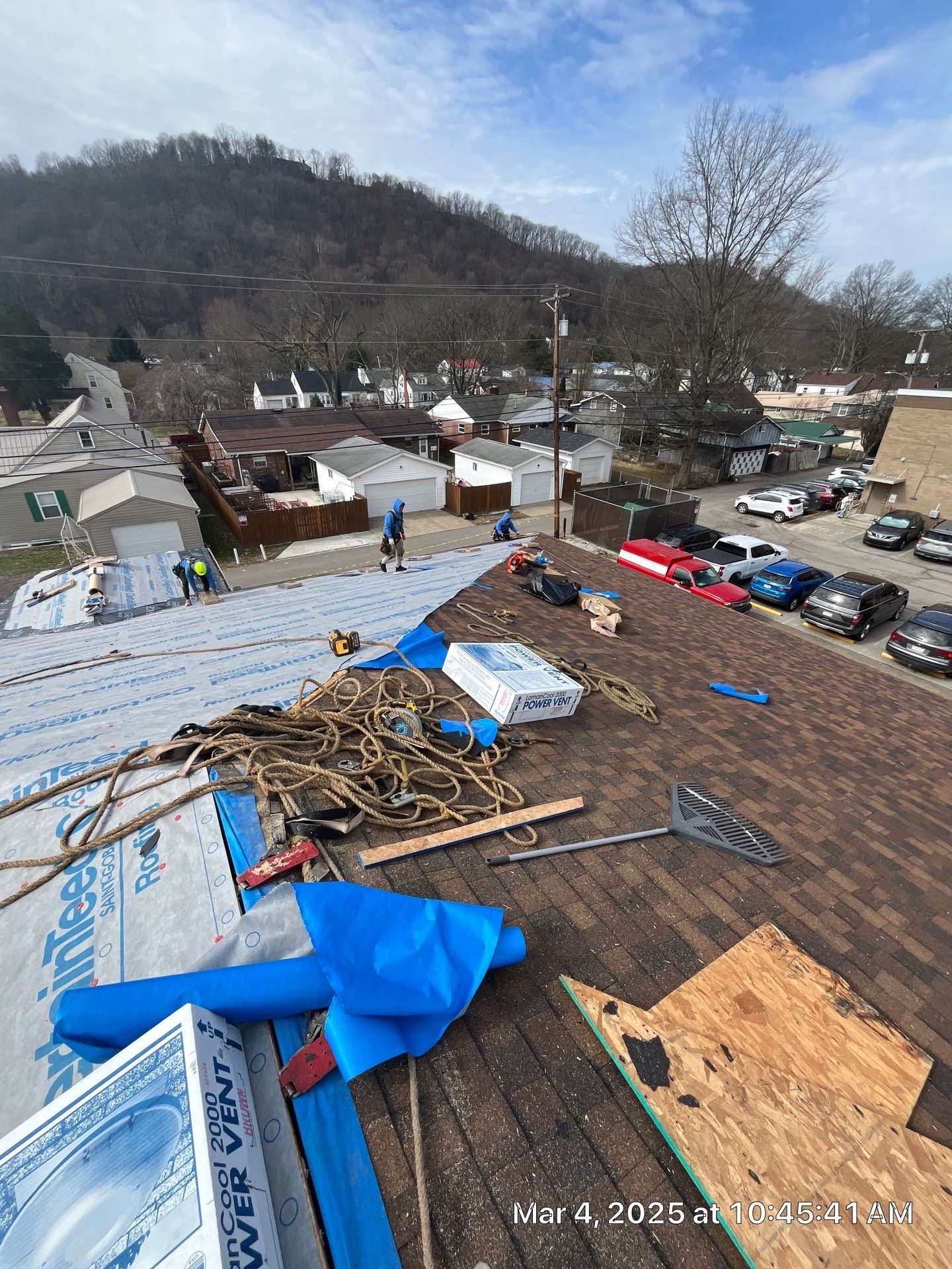 Commercial Roofing Installation using Certainteed Landmark Pro Shingles by Fahey Roofing + Contracting