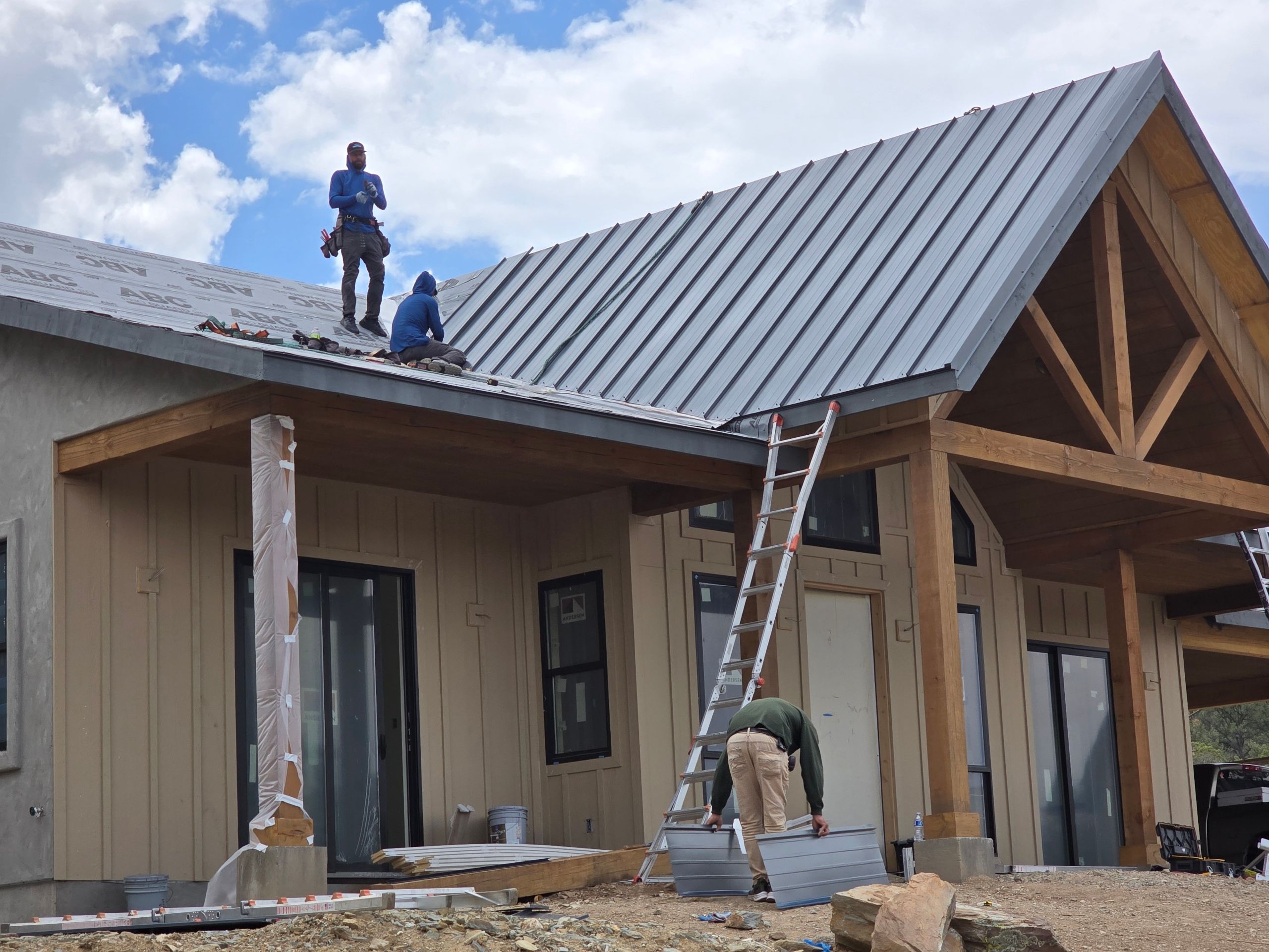 Prescott Standing Seam Metal Roof Installation by Badger Roofing
